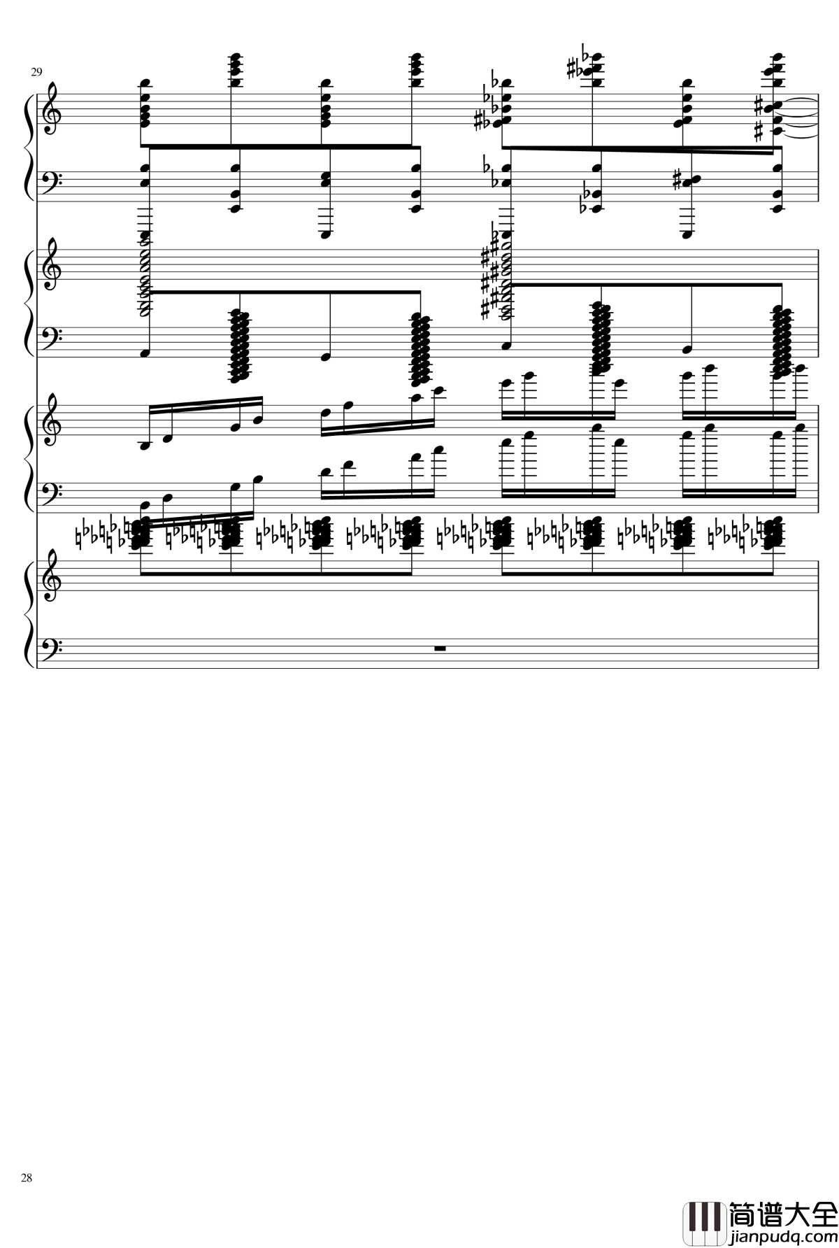 EX死亡华尔兹钢琴谱_熊哥Herobrine暴走