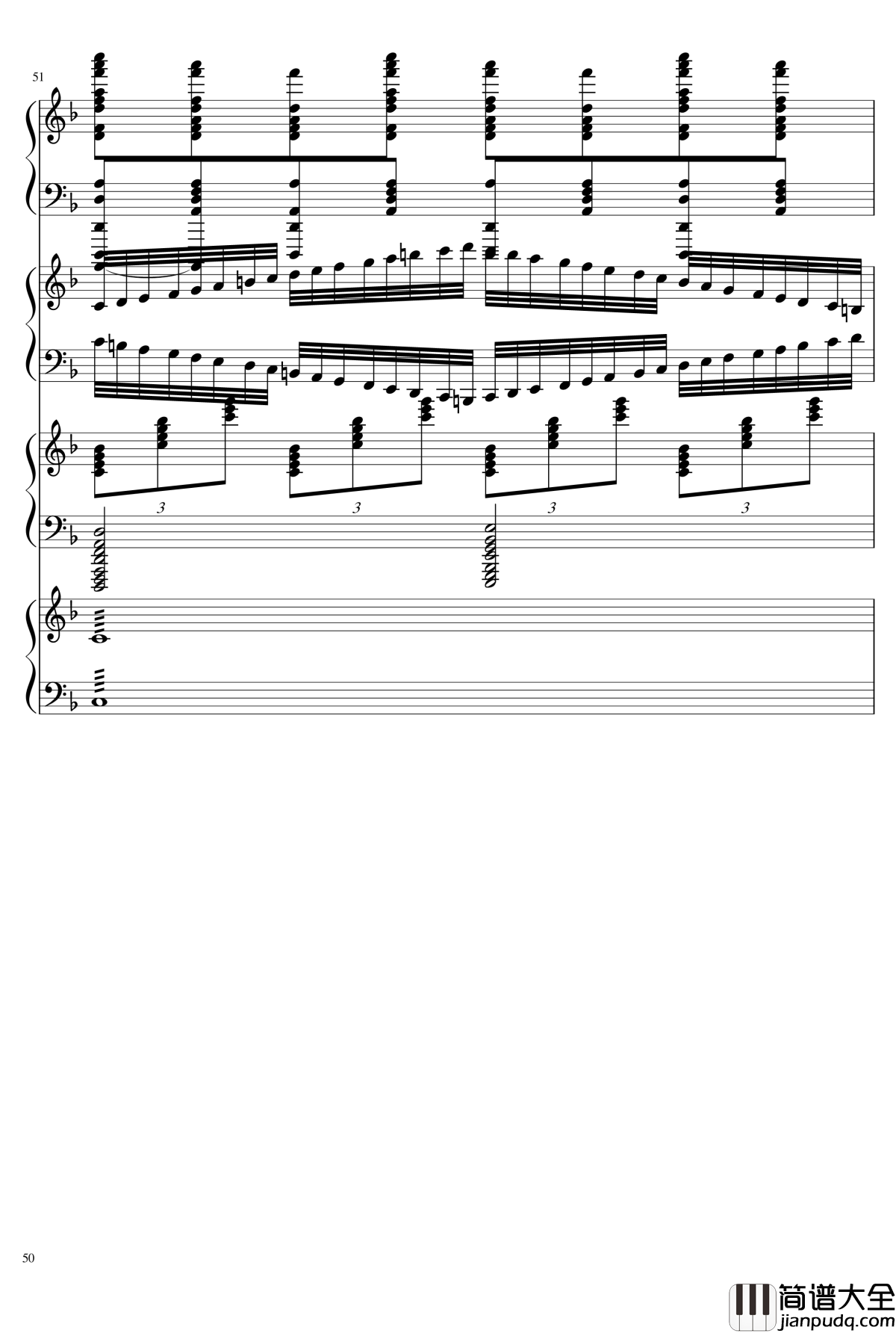 EX死亡华尔兹钢琴谱_熊哥Herobrine暴走