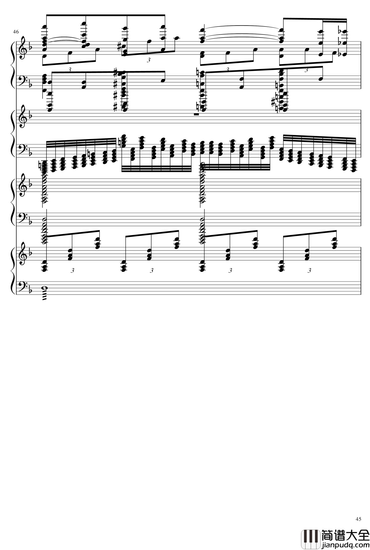 EX死亡华尔兹钢琴谱_熊哥Herobrine暴走