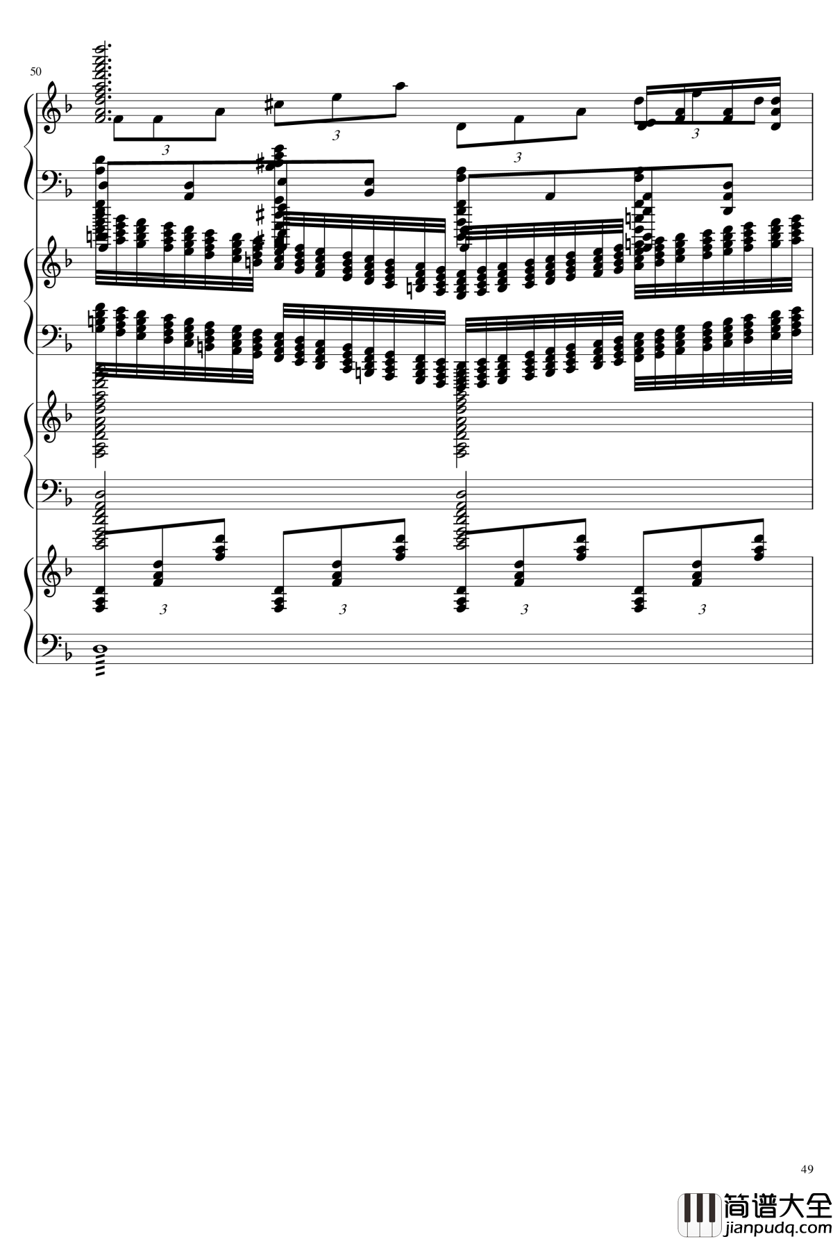 EX死亡华尔兹钢琴谱_熊哥Herobrine暴走