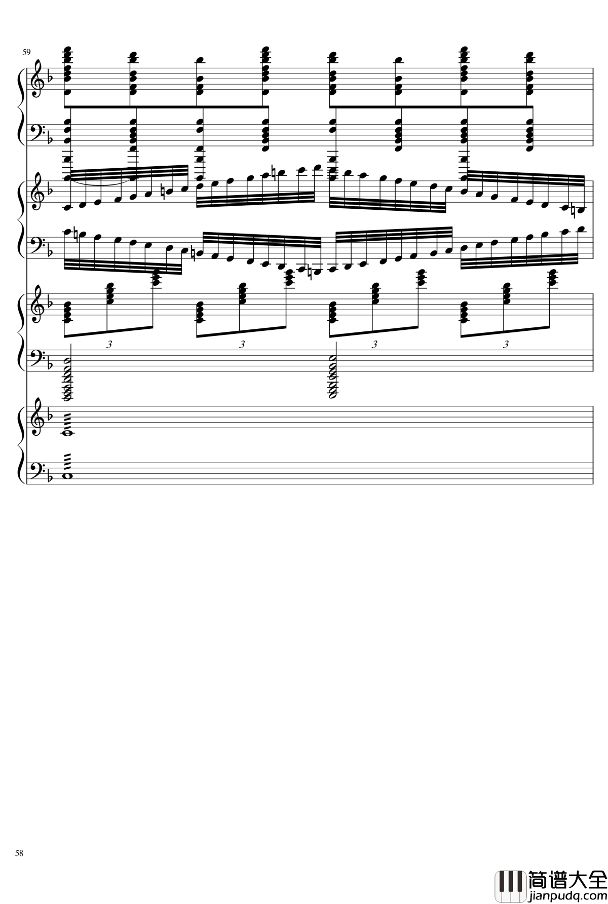 EX死亡华尔兹钢琴谱_熊哥Herobrine暴走