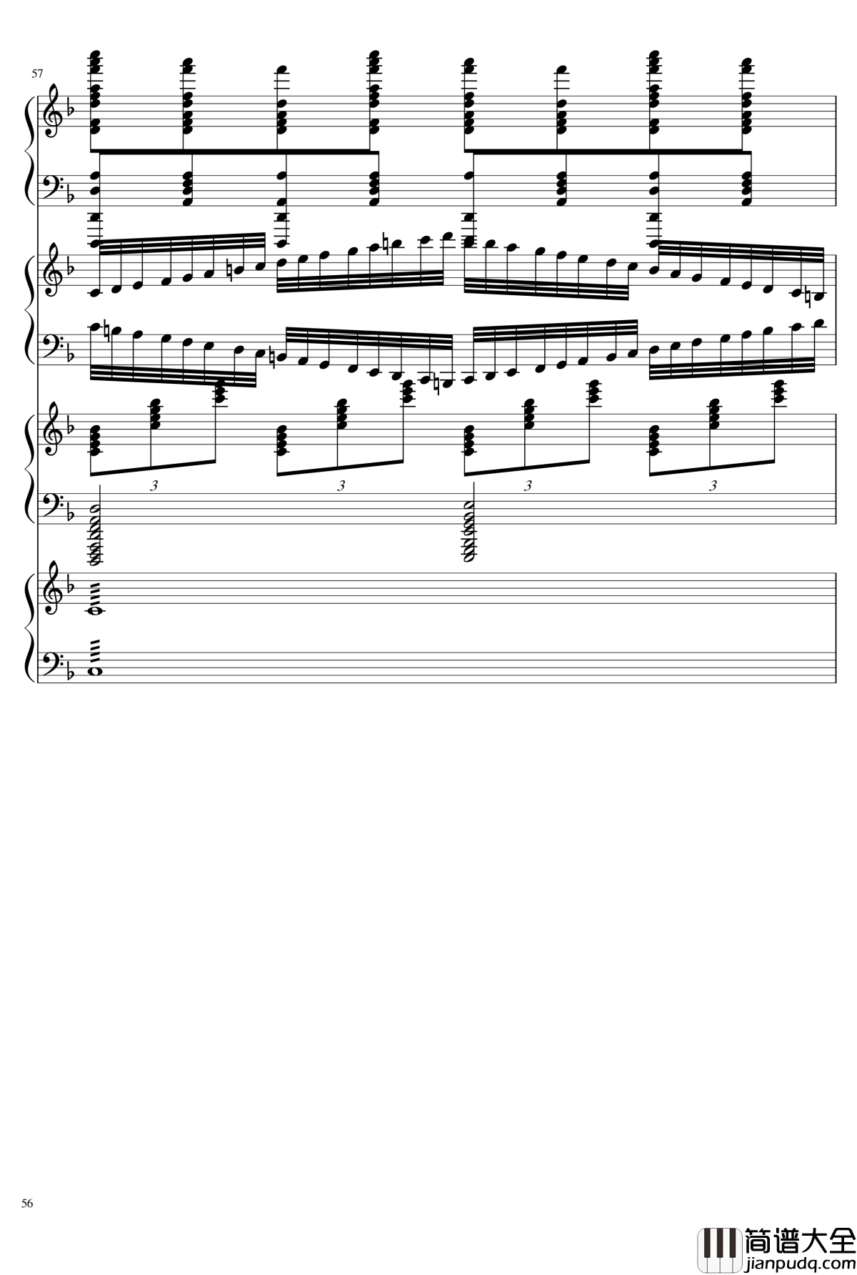 EX死亡华尔兹钢琴谱_熊哥Herobrine暴走