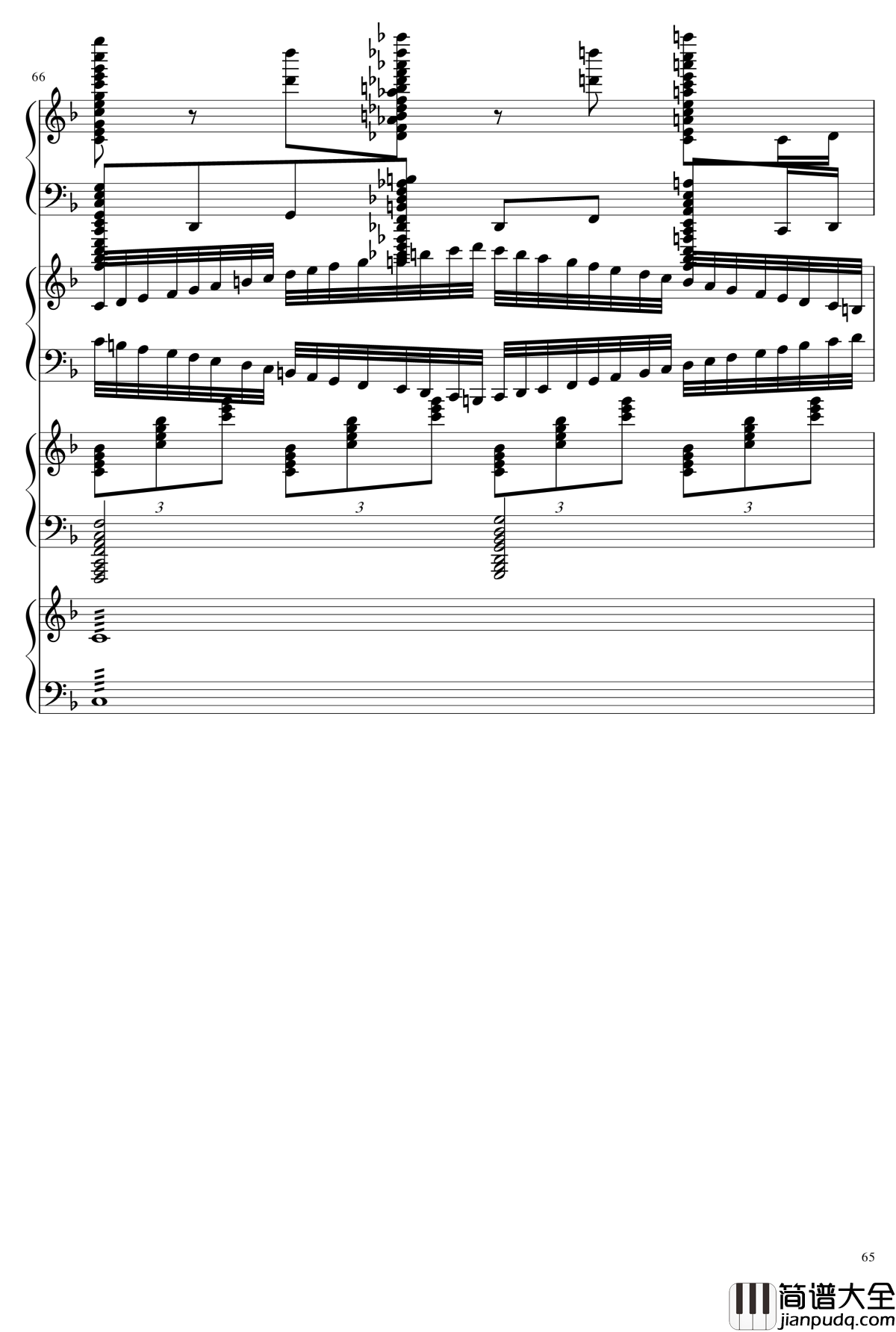 EX死亡华尔兹钢琴谱_熊哥Herobrine暴走