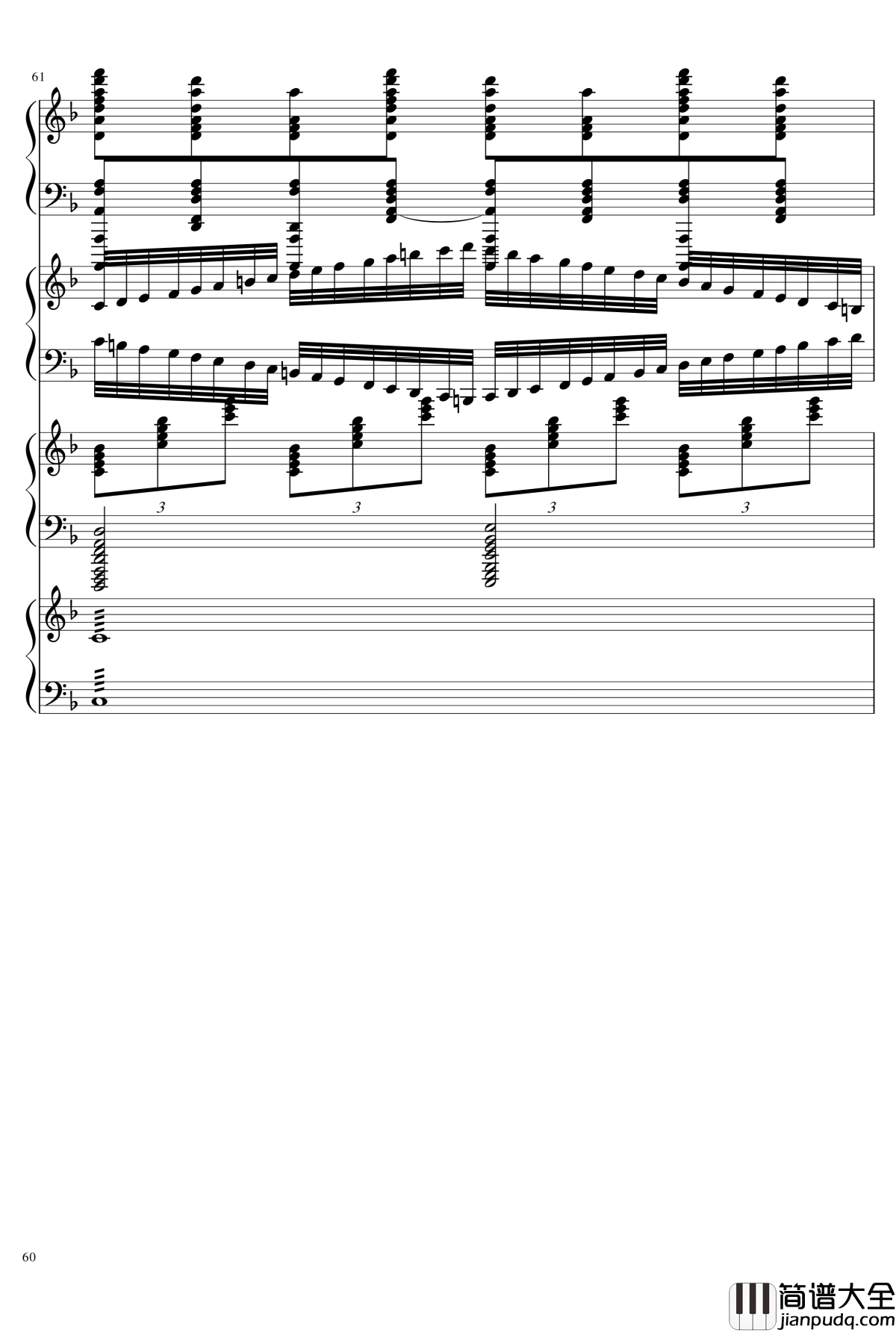 EX死亡华尔兹钢琴谱_熊哥Herobrine暴走