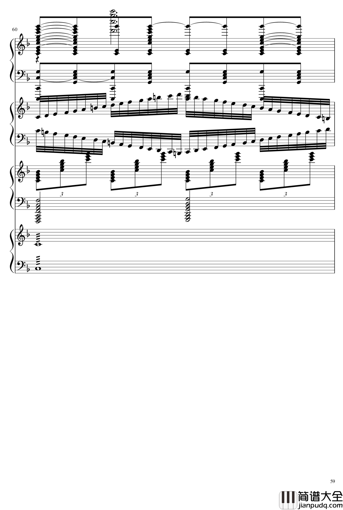 EX死亡华尔兹钢琴谱_熊哥Herobrine暴走