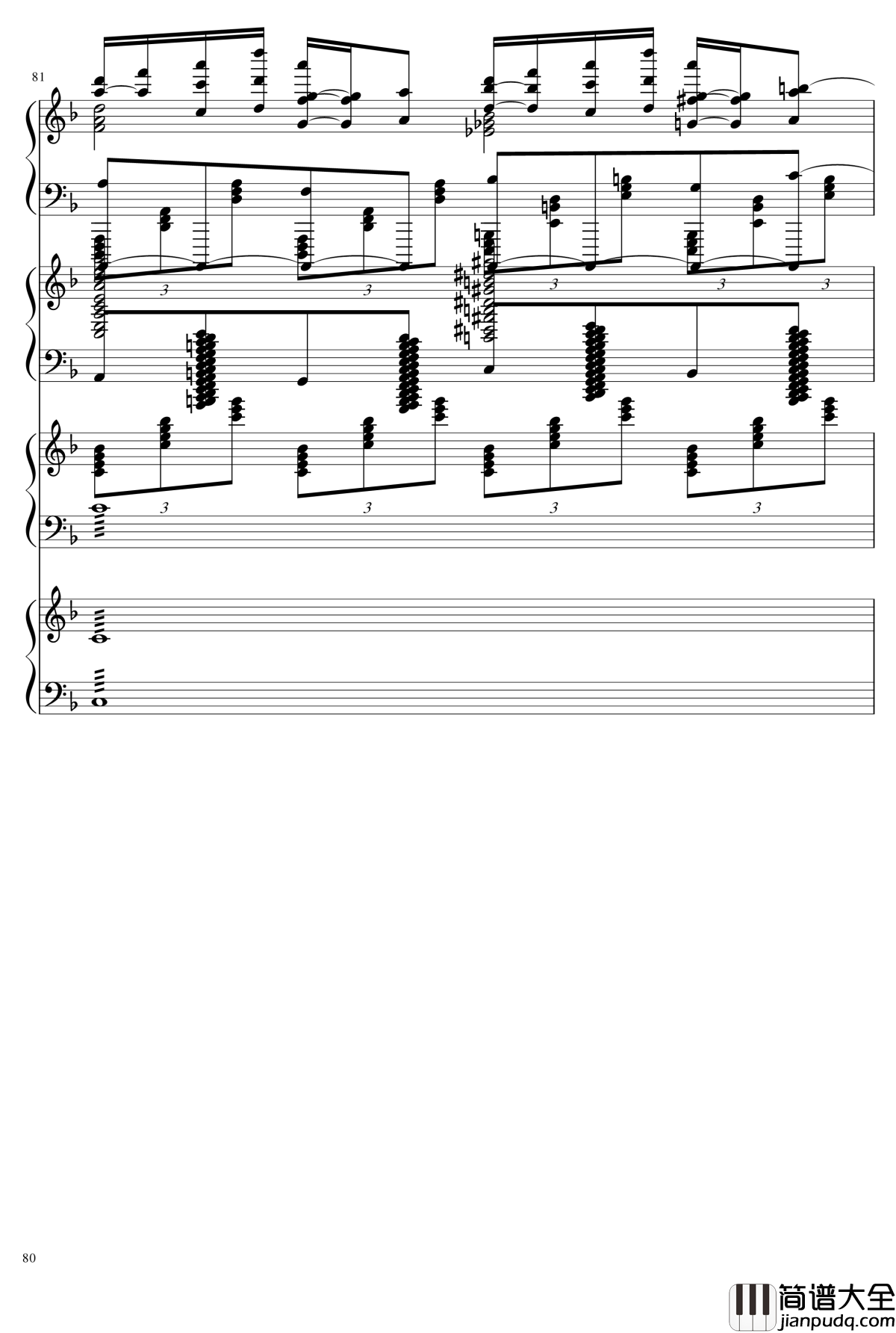 EX死亡华尔兹钢琴谱_熊哥Herobrine暴走