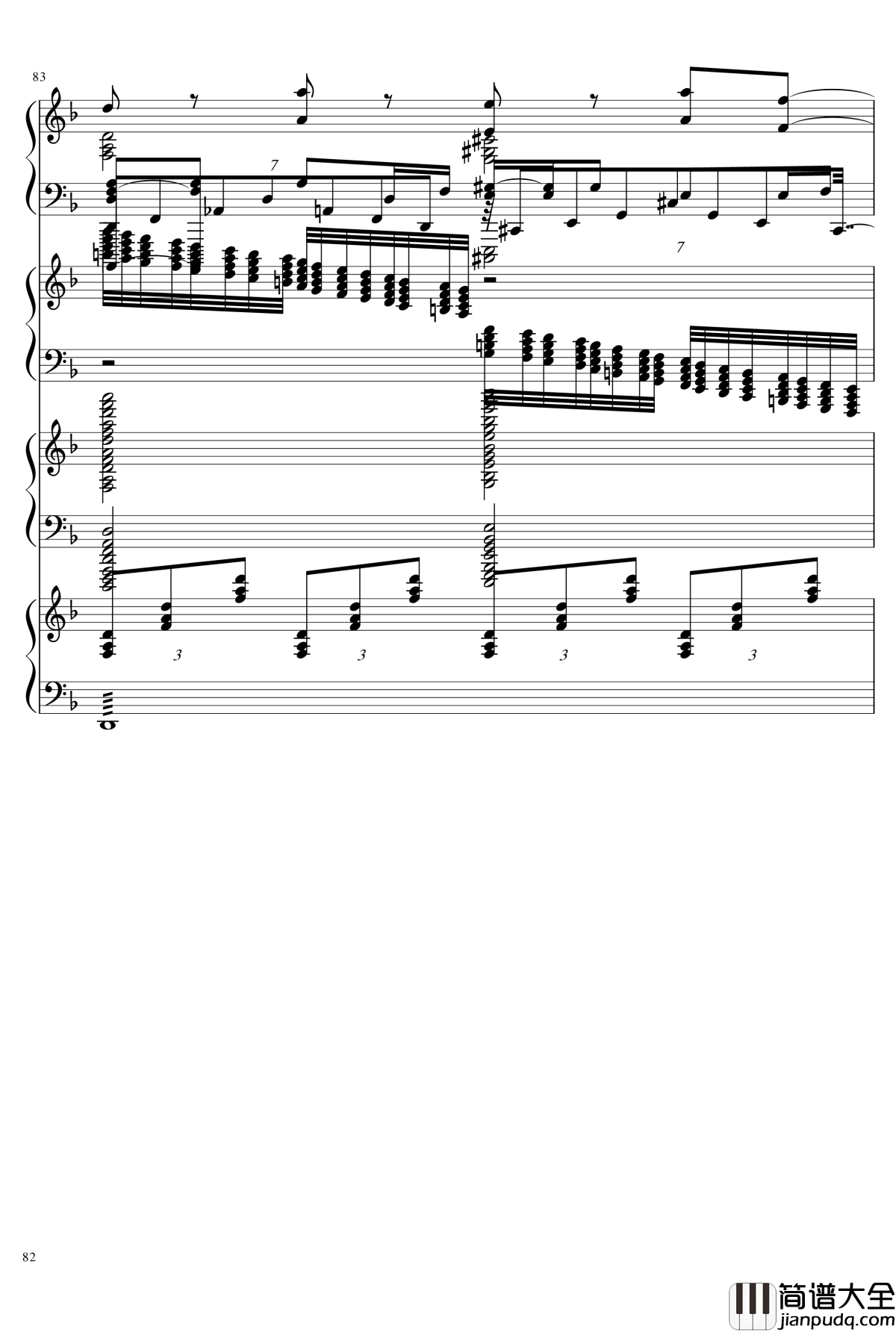 EX死亡华尔兹钢琴谱_熊哥Herobrine暴走