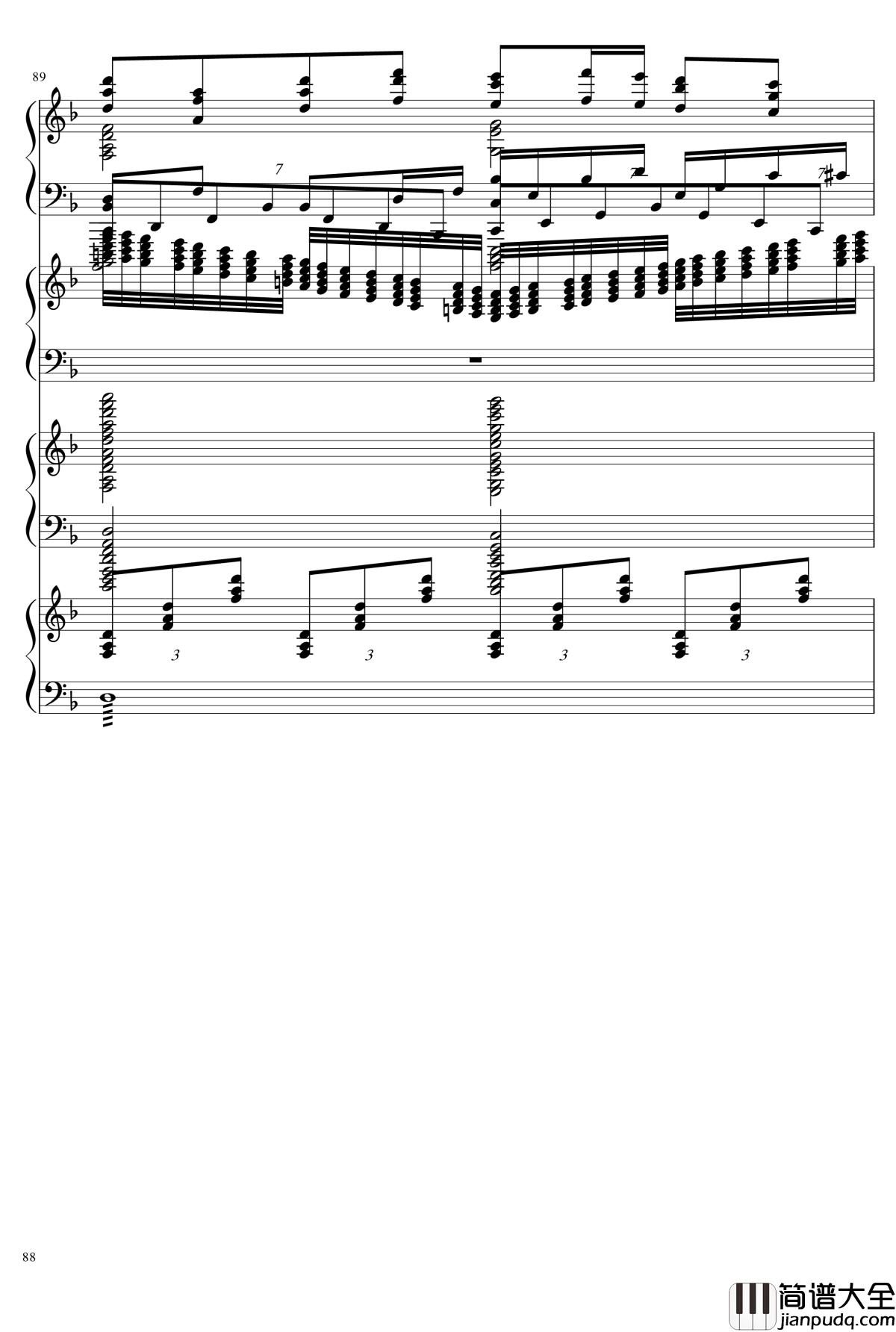 EX死亡华尔兹钢琴谱_熊哥Herobrine暴走