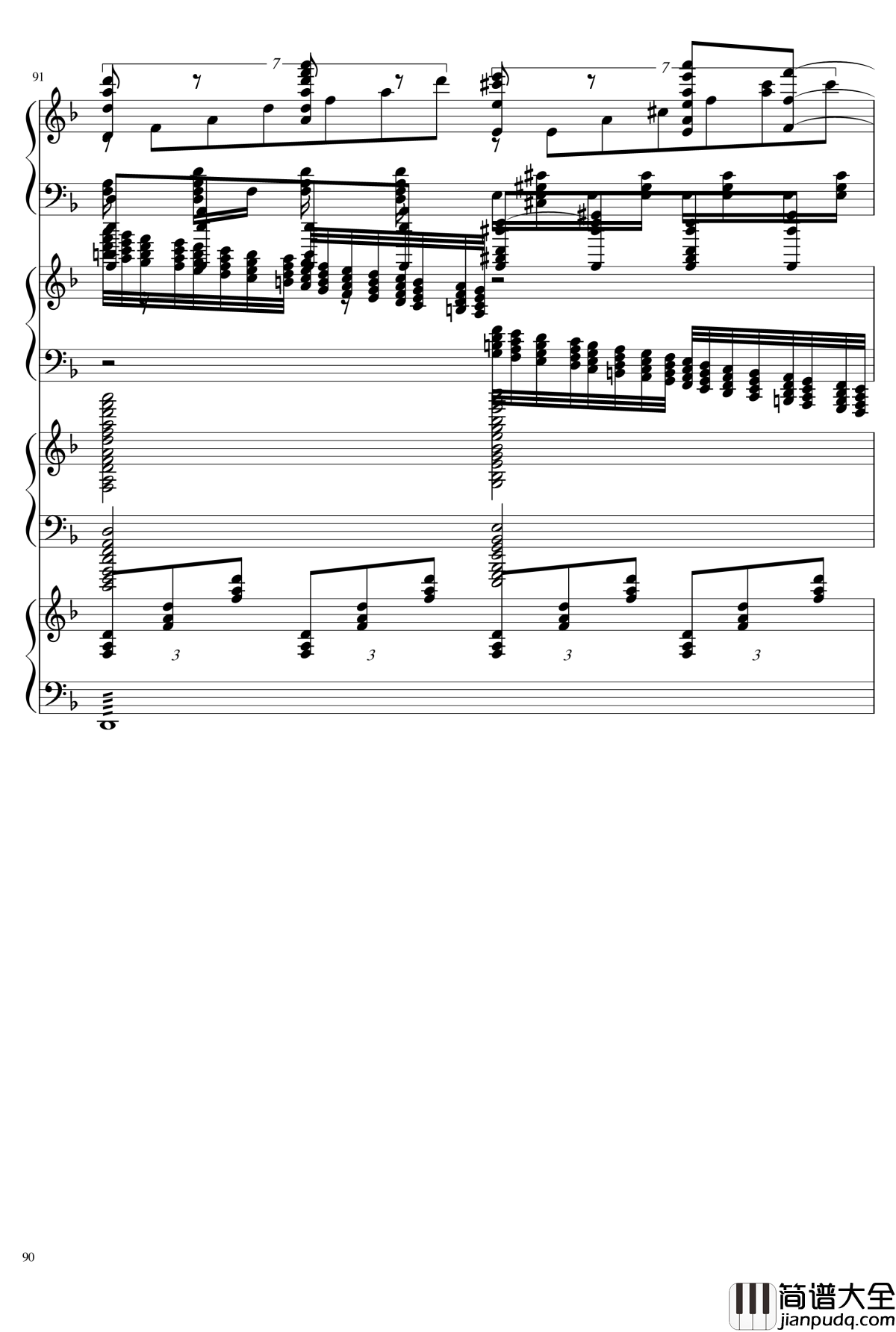 EX死亡华尔兹钢琴谱_熊哥Herobrine暴走