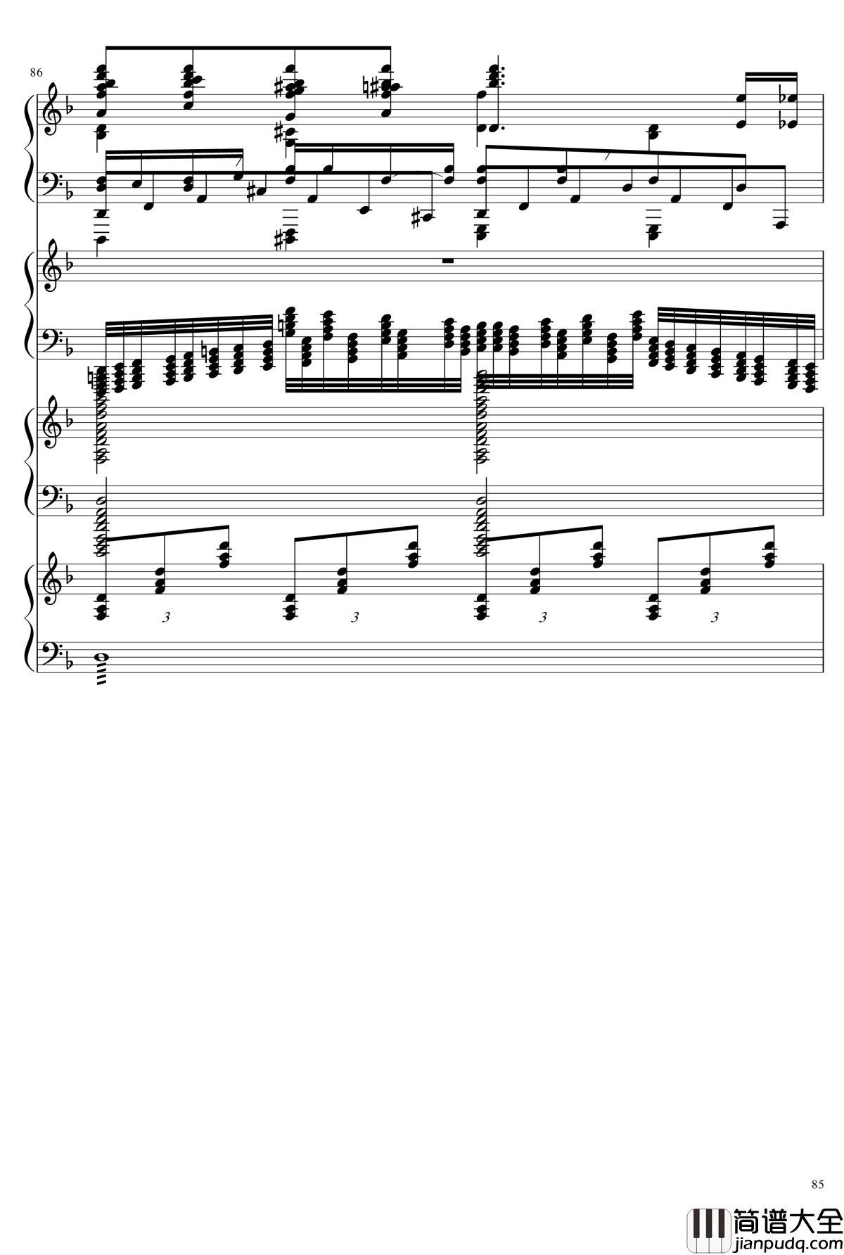 EX死亡华尔兹钢琴谱_熊哥Herobrine暴走