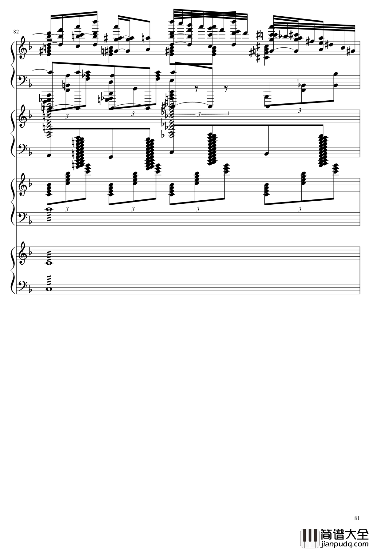 EX死亡华尔兹钢琴谱_熊哥Herobrine暴走