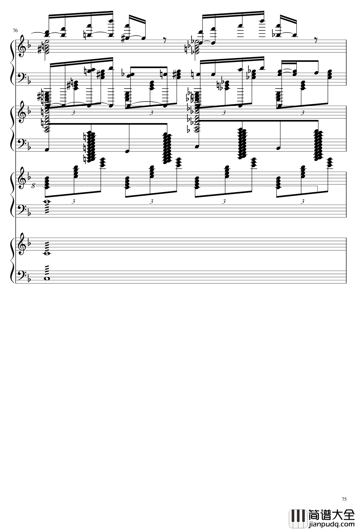 EX死亡华尔兹钢琴谱_熊哥Herobrine暴走