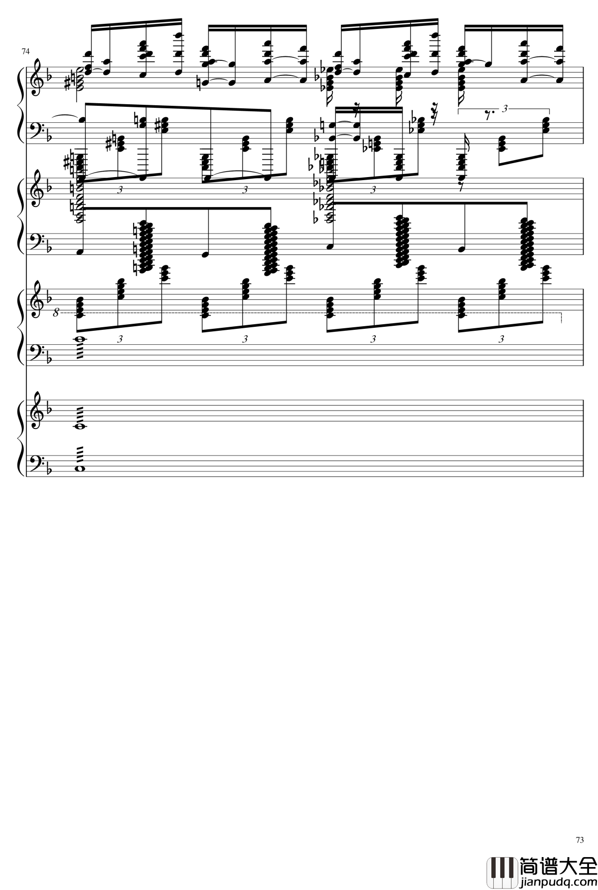 EX死亡华尔兹钢琴谱_熊哥Herobrine暴走