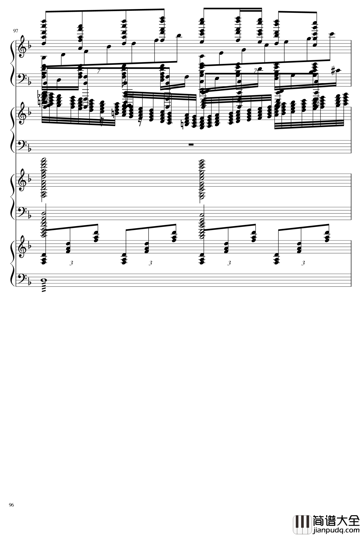 EX死亡华尔兹钢琴谱_熊哥Herobrine暴走