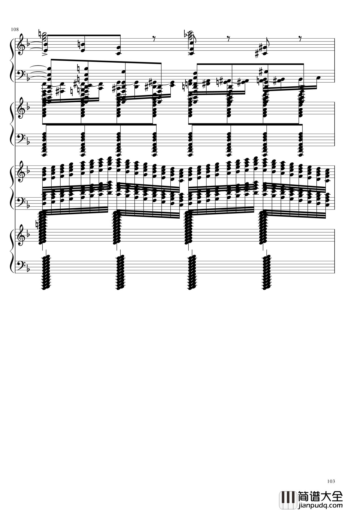 EX死亡华尔兹钢琴谱_熊哥Herobrine暴走