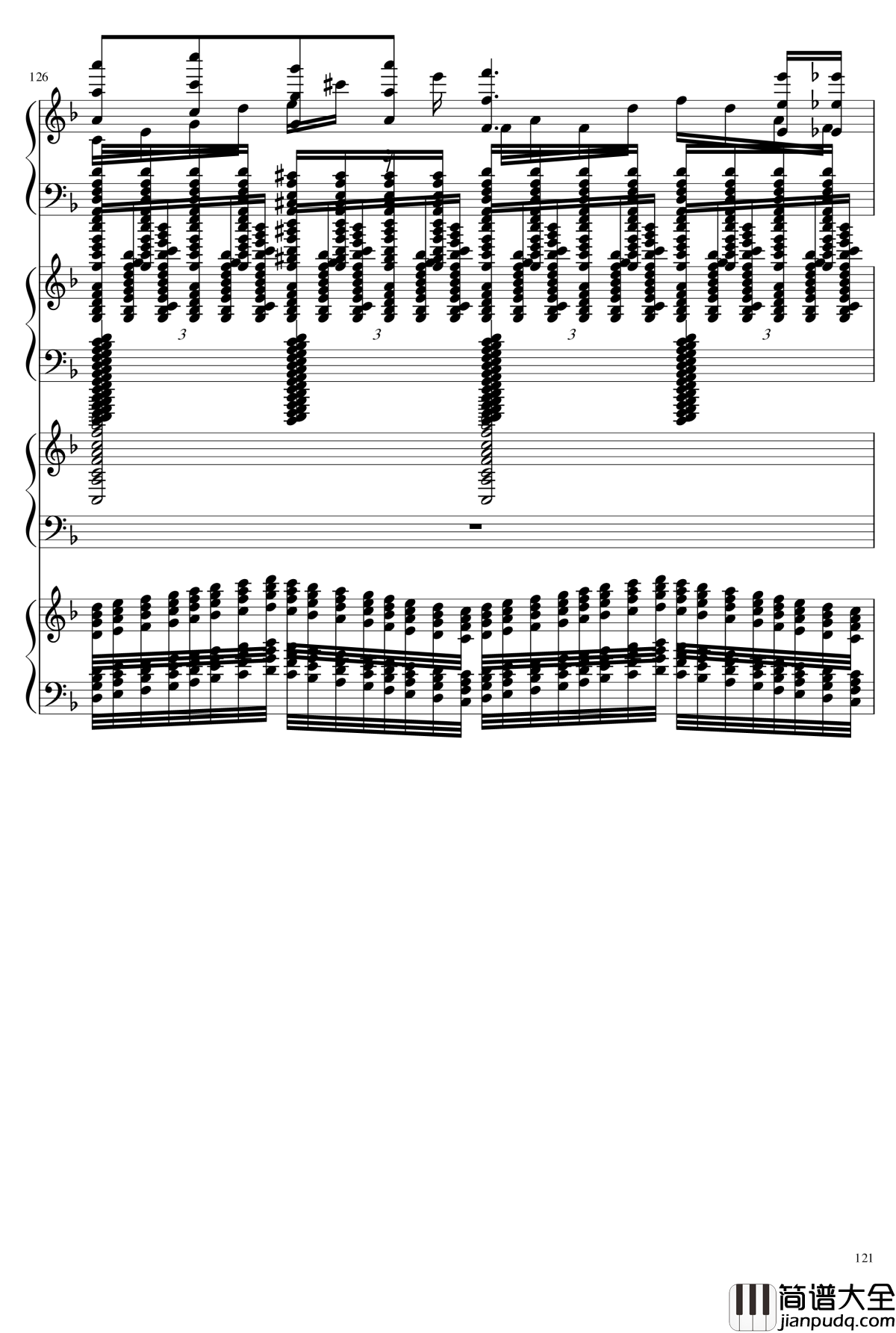 EX死亡华尔兹钢琴谱_熊哥Herobrine暴走