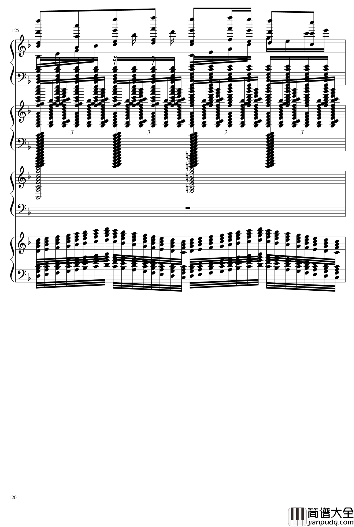 EX死亡华尔兹钢琴谱_熊哥Herobrine暴走