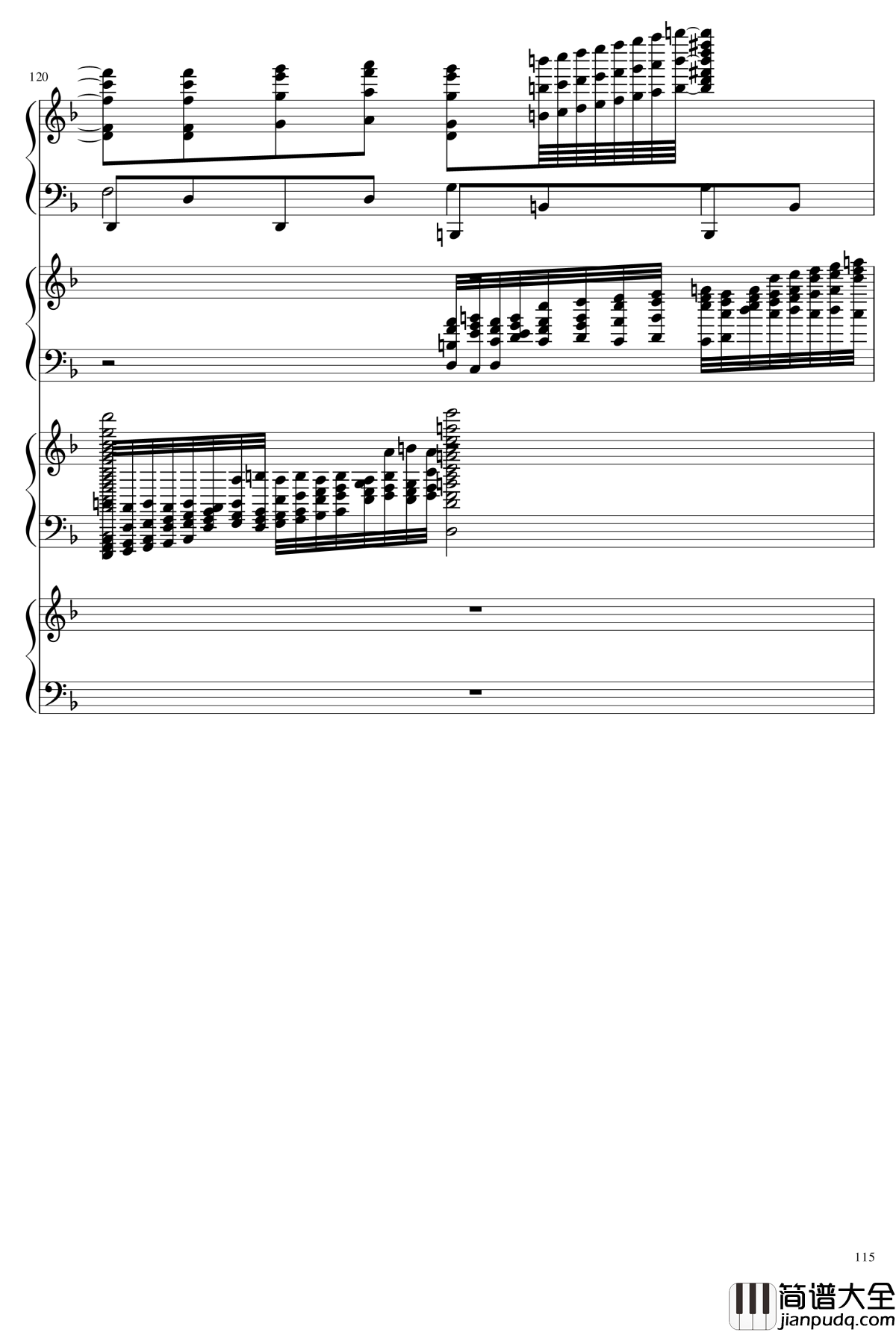 EX死亡华尔兹钢琴谱_熊哥Herobrine暴走