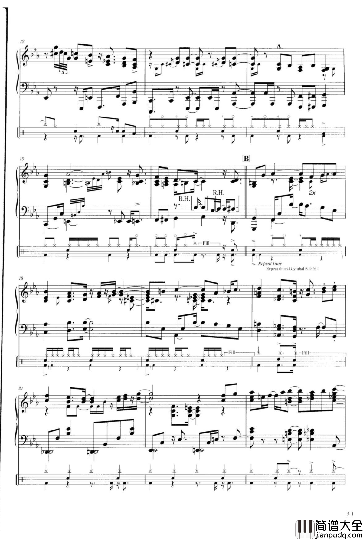 ピアノ協奏曲_第2番_第1楽章~Fox_Chase~钢琴谱_松本あすか