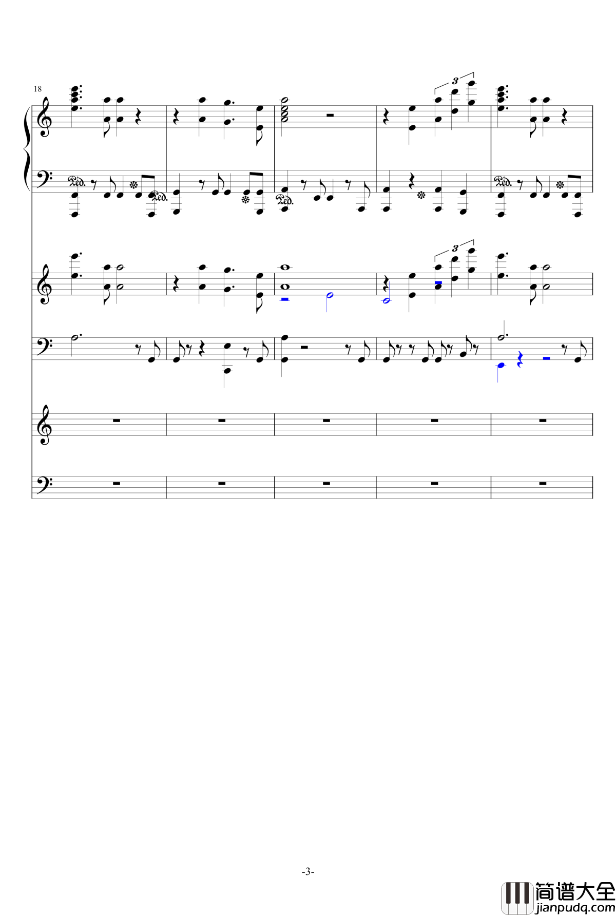 大夜洛第一号狂想曲钢琴谱_死生契阔_ellocz