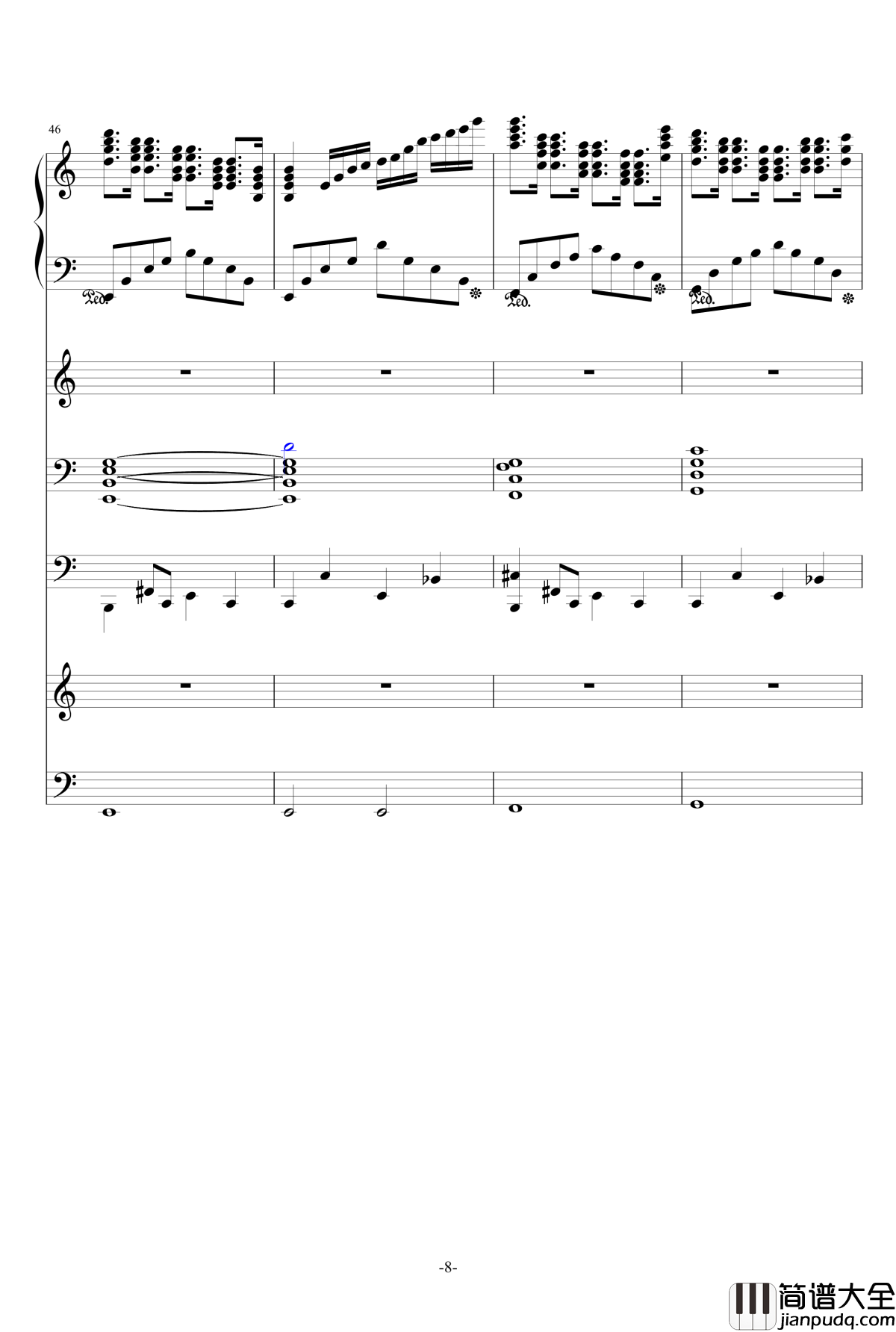 大夜洛第一号狂想曲钢琴谱_死生契阔_ellocz