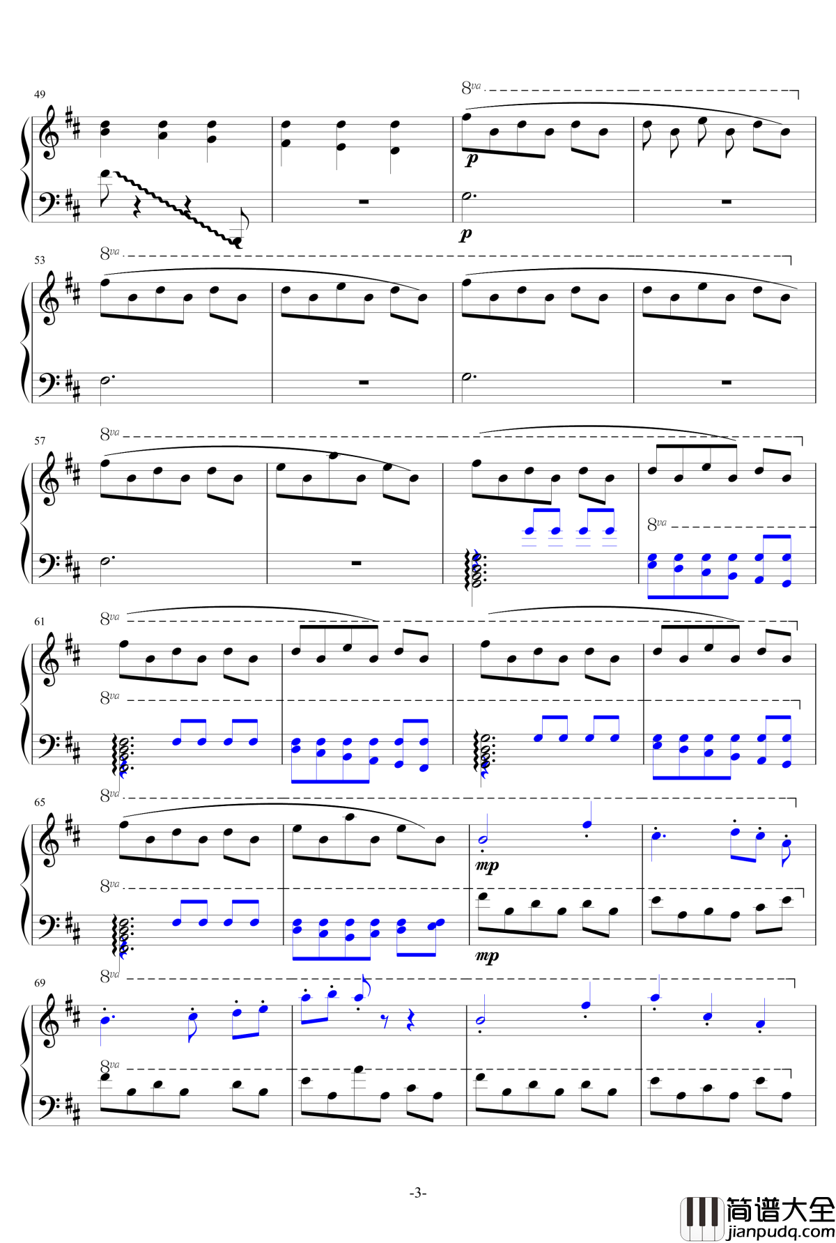 遠い空へ_Piano_Version钢琴谱_三輪学_/_Bruno_Wen_li