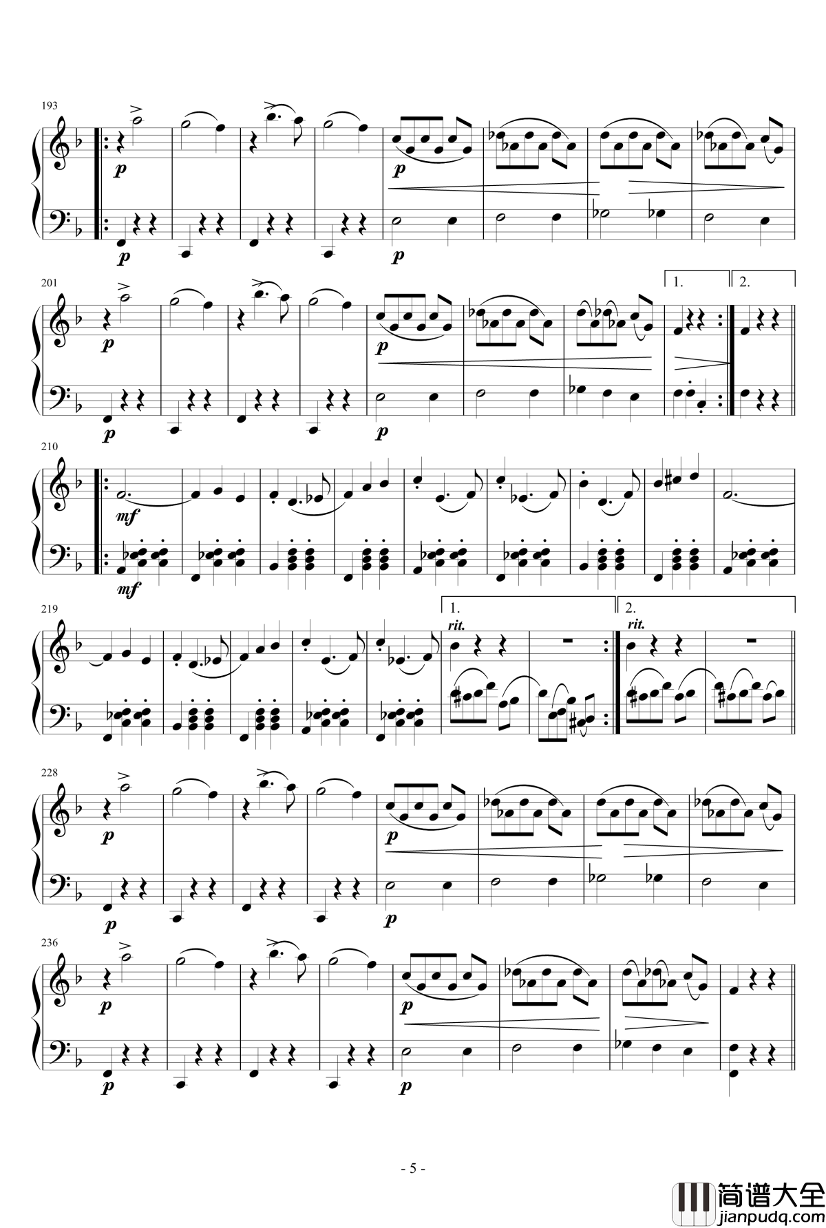 Swan_Lake_Act_I:Valse_钢琴谱_天鹅湖_第一幕:圆舞曲_柴科夫斯基_Peter_Ilyich_Tchaikovsky