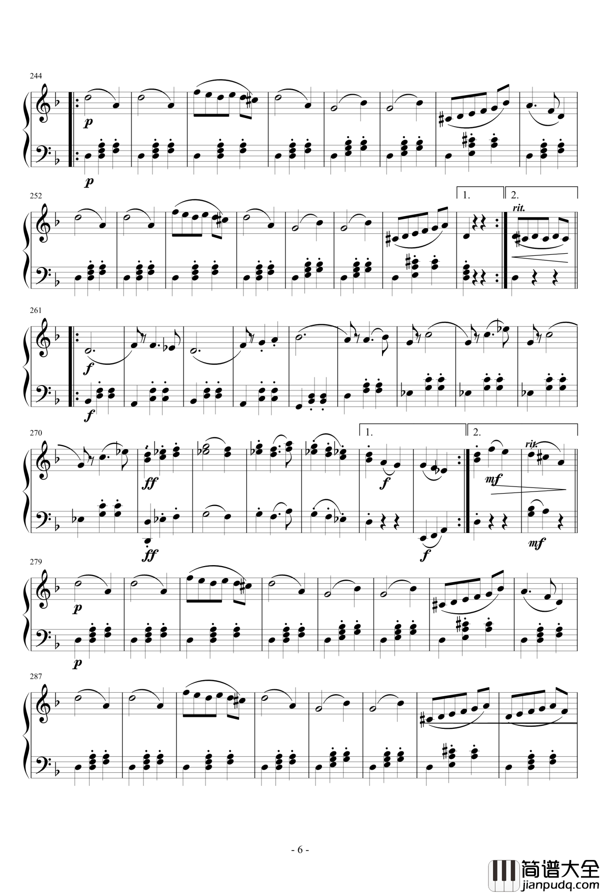 Swan_Lake_Act_I:Valse_钢琴谱_天鹅湖_第一幕:圆舞曲_柴科夫斯基_Peter_Ilyich_Tchaikovsky