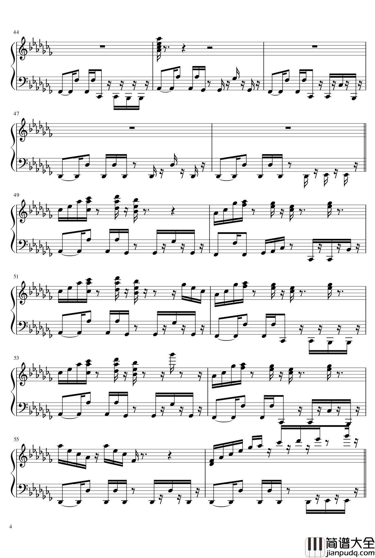 Rather_Be钢琴谱_钢琴伴奏___Clean_Bandit_Clean_Bandit