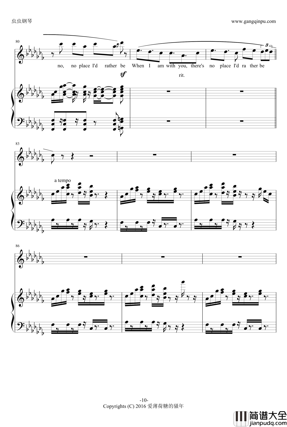 Rather_Be钢琴谱__钢琴弹唱谱___Clean_Bandit