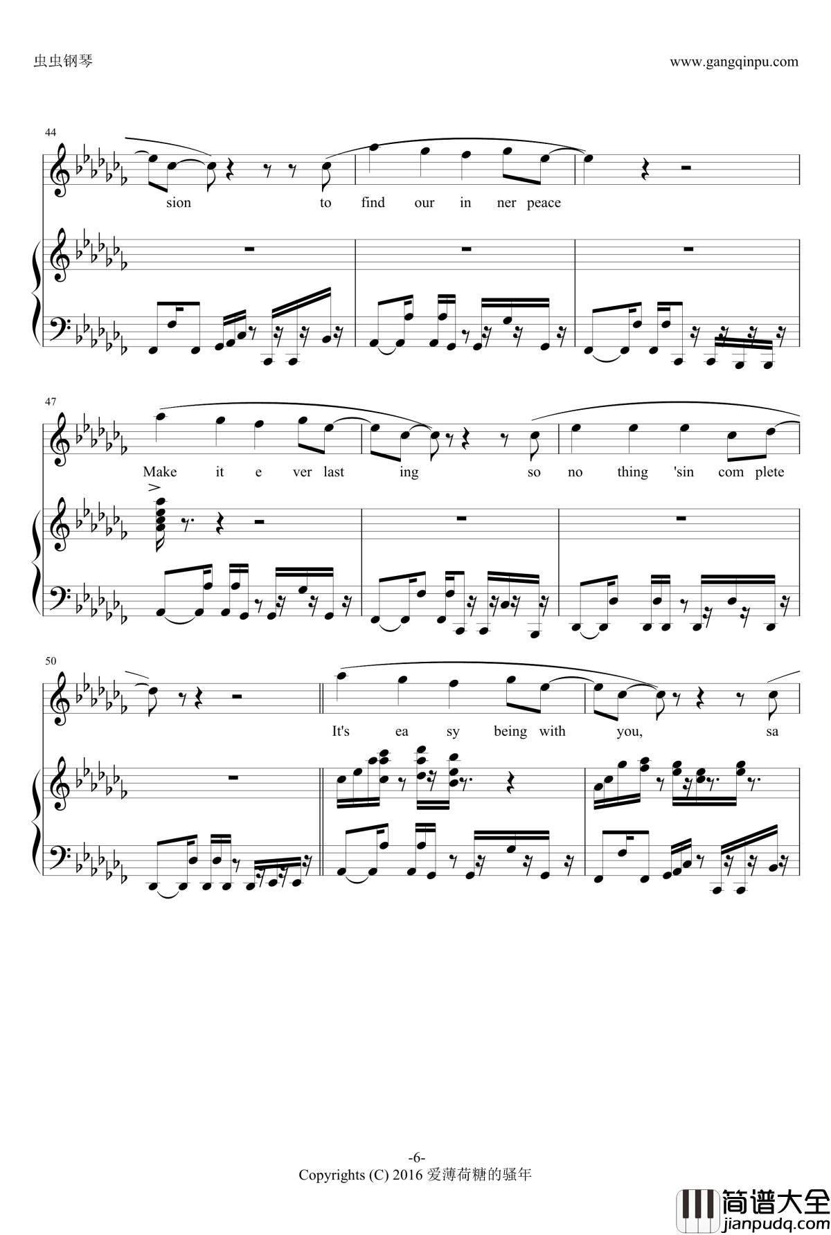 Rather_Be钢琴谱__钢琴弹唱谱___Clean_Bandit