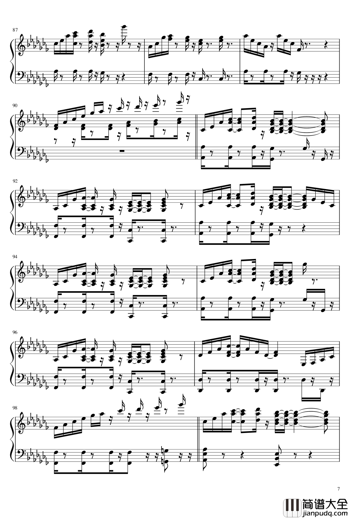 Rather_Be钢琴谱_钢琴伴奏___Clean_Bandit_Clean_Bandit