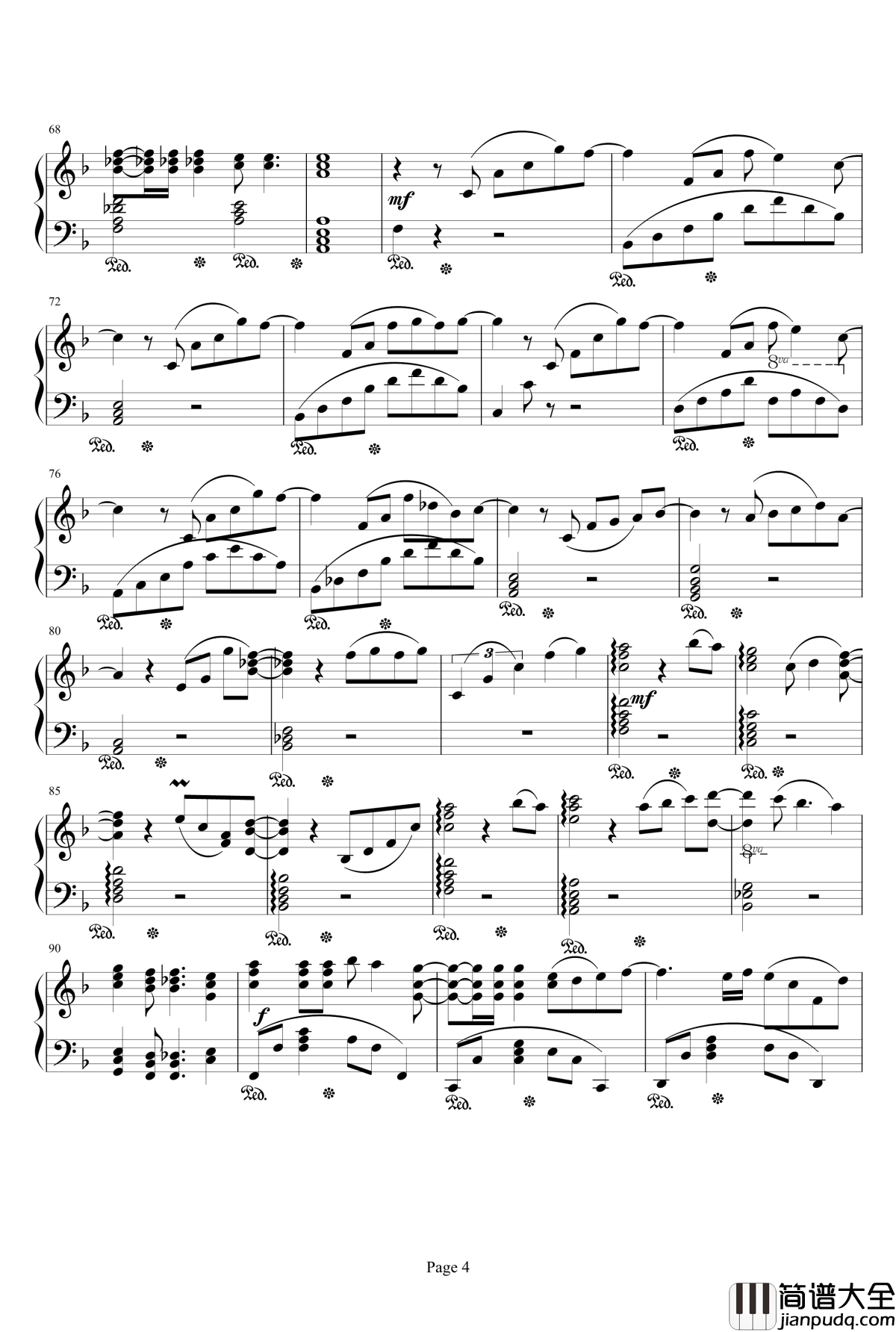 cycling钢琴谱_wzy