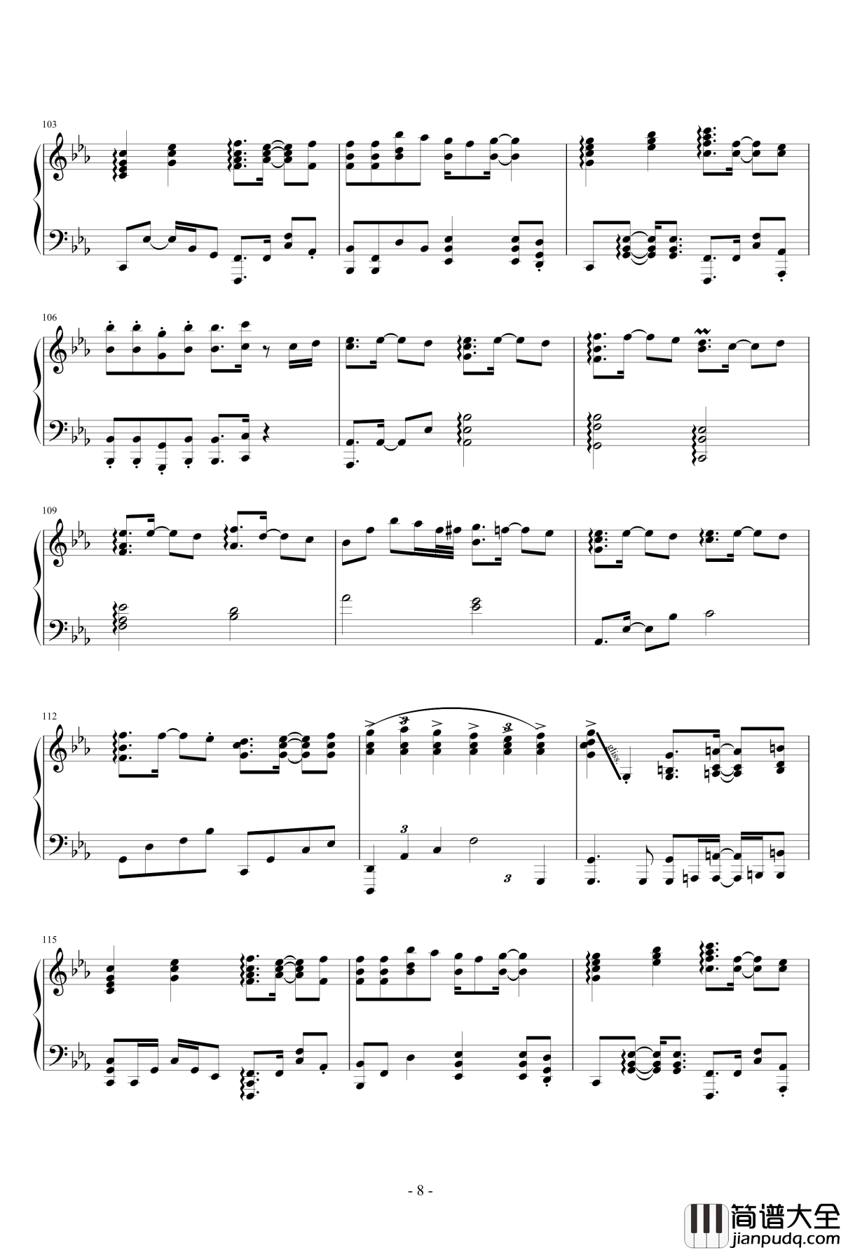 残酷な天使のテーゼ_触手猴_钢琴谱