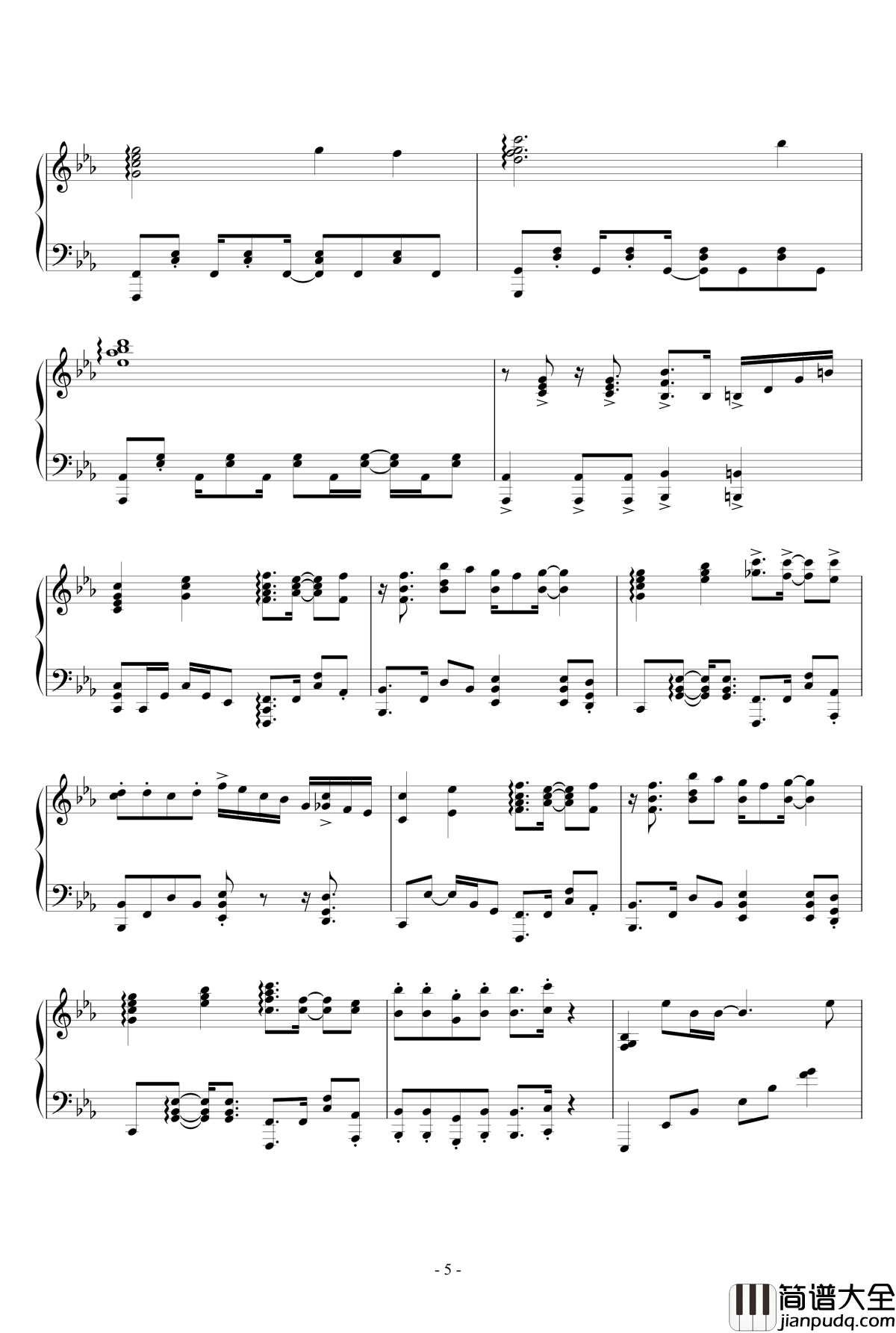 残酷な天使のテーゼ_触手猴_钢琴谱