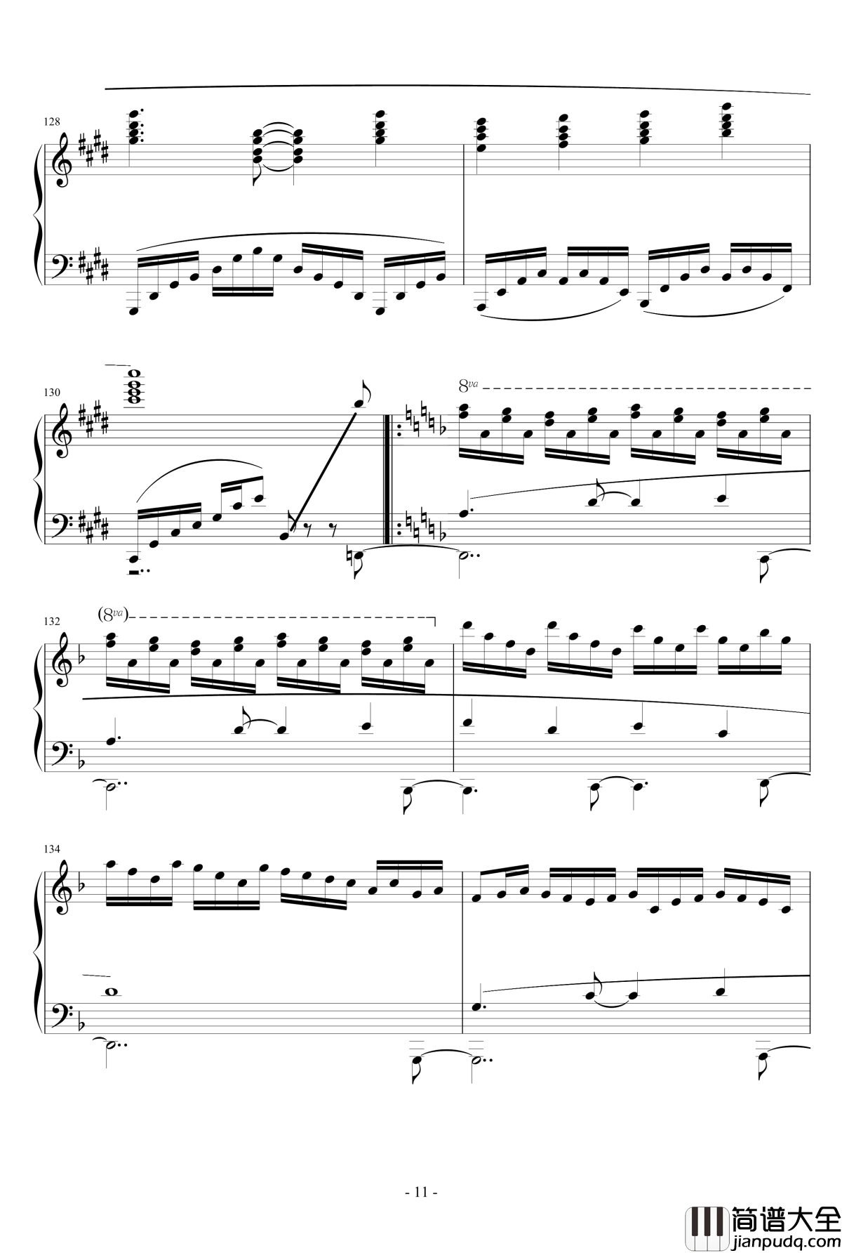 幽雅地绽放吧，墨染的樱花钢琴谱_东方妖妖梦_触手猴