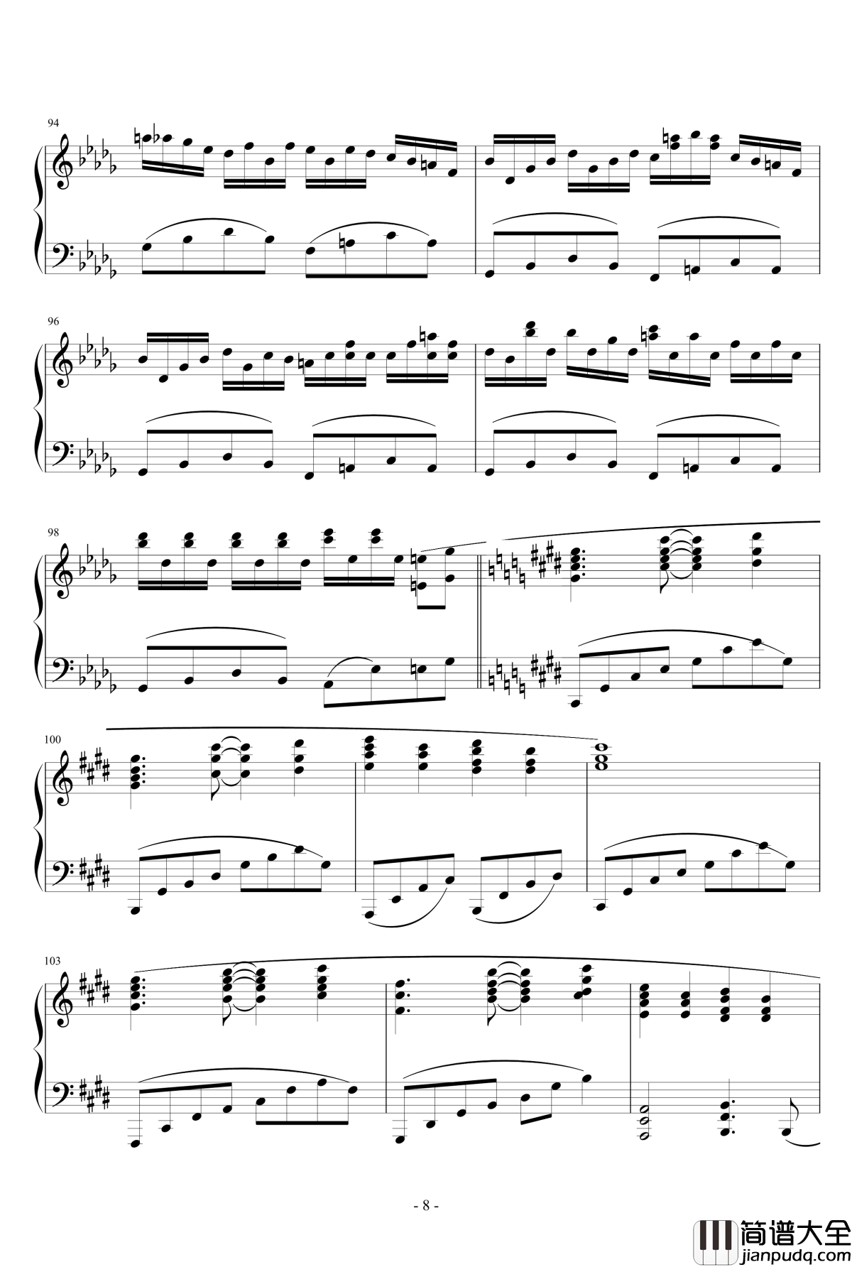 幽雅地绽放吧，墨染的樱花钢琴谱_东方妖妖梦_触手猴