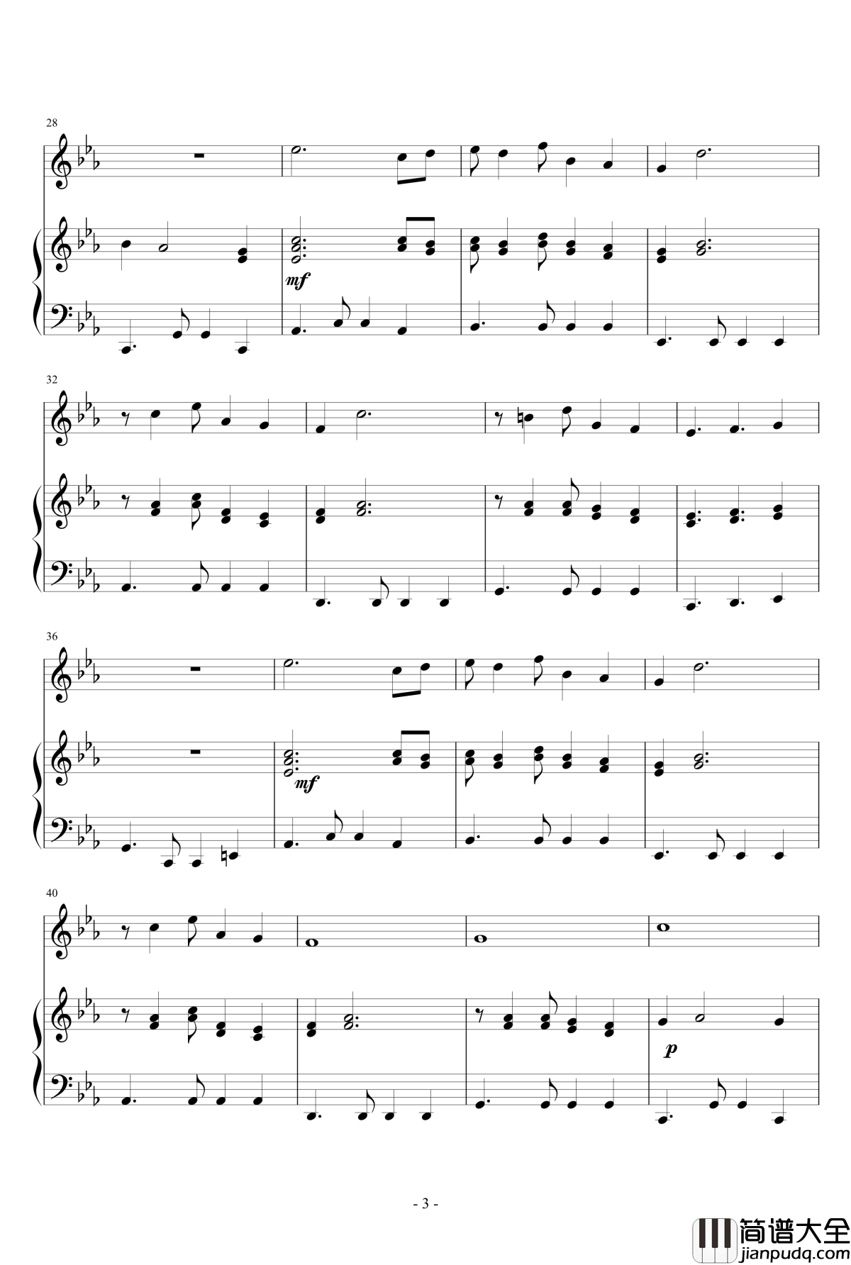 Oblivion钢琴谱_钢琴+小提琴_皮亚佐拉