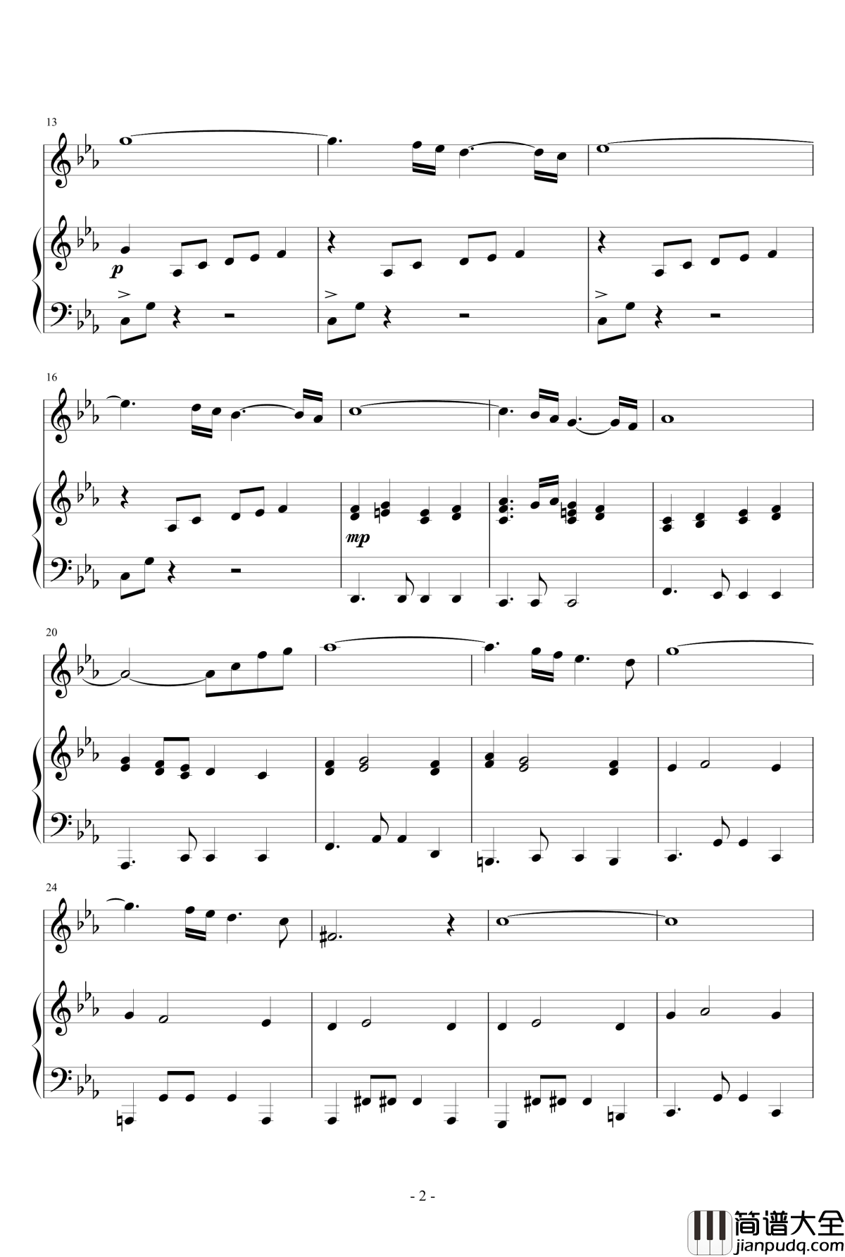 Oblivion钢琴谱_钢琴+小提琴_皮亚佐拉