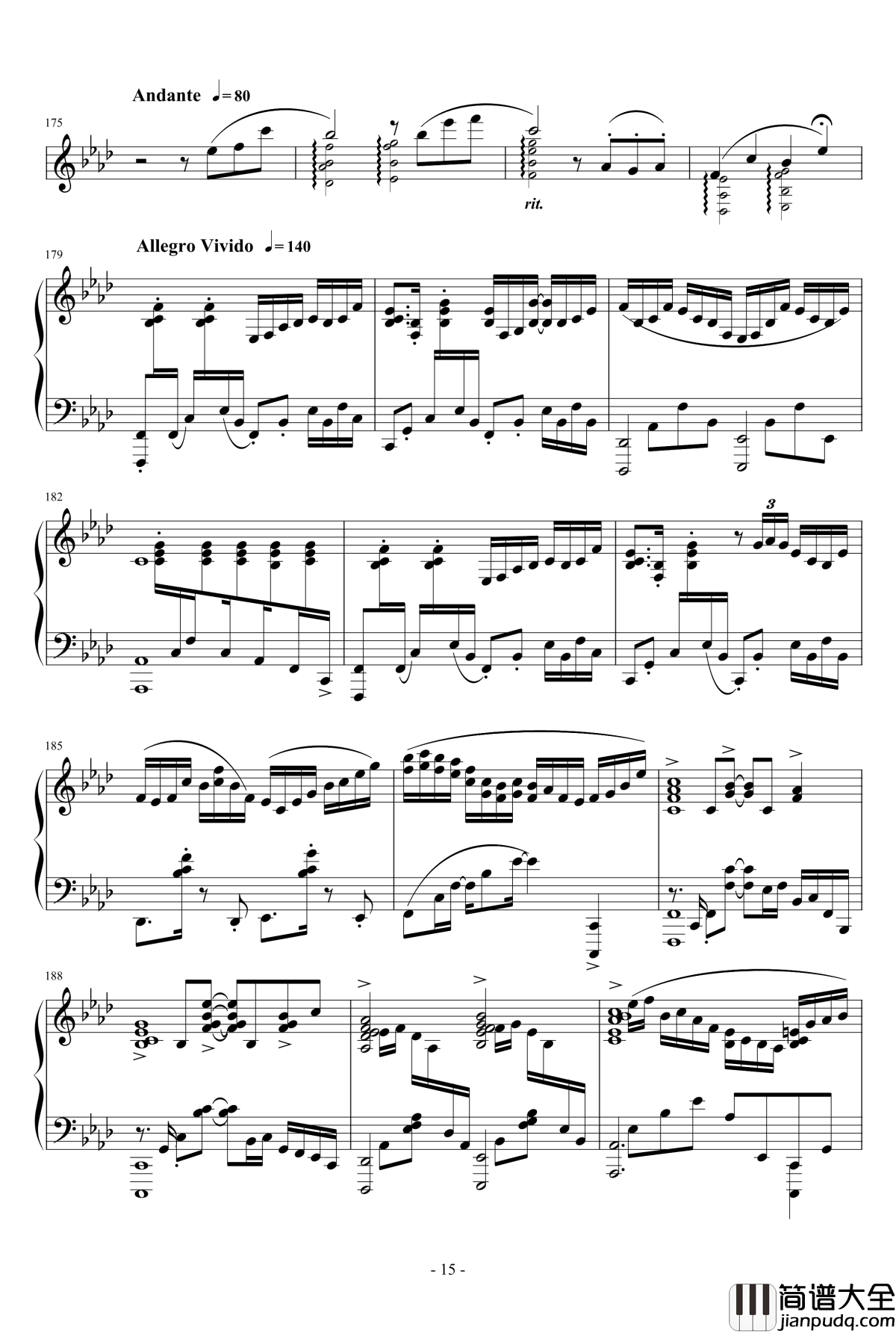 冬に咲いている花钢琴谱_雪城奥菲斯