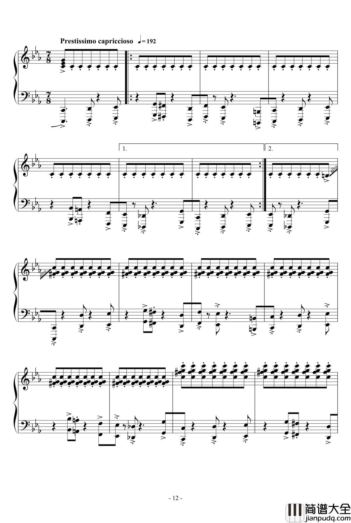 冬に咲いている花钢琴谱_雪城奥菲斯