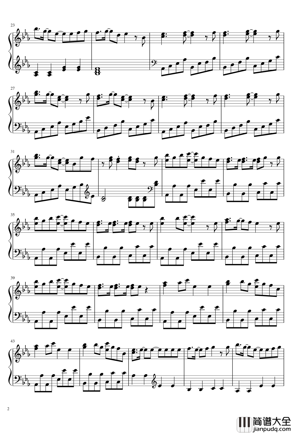 只属于我的光钢琴谱_乃木坂46