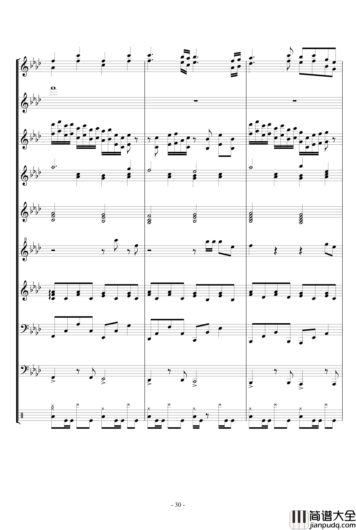 キミガタメ_钢琴谱_总谱_Suara