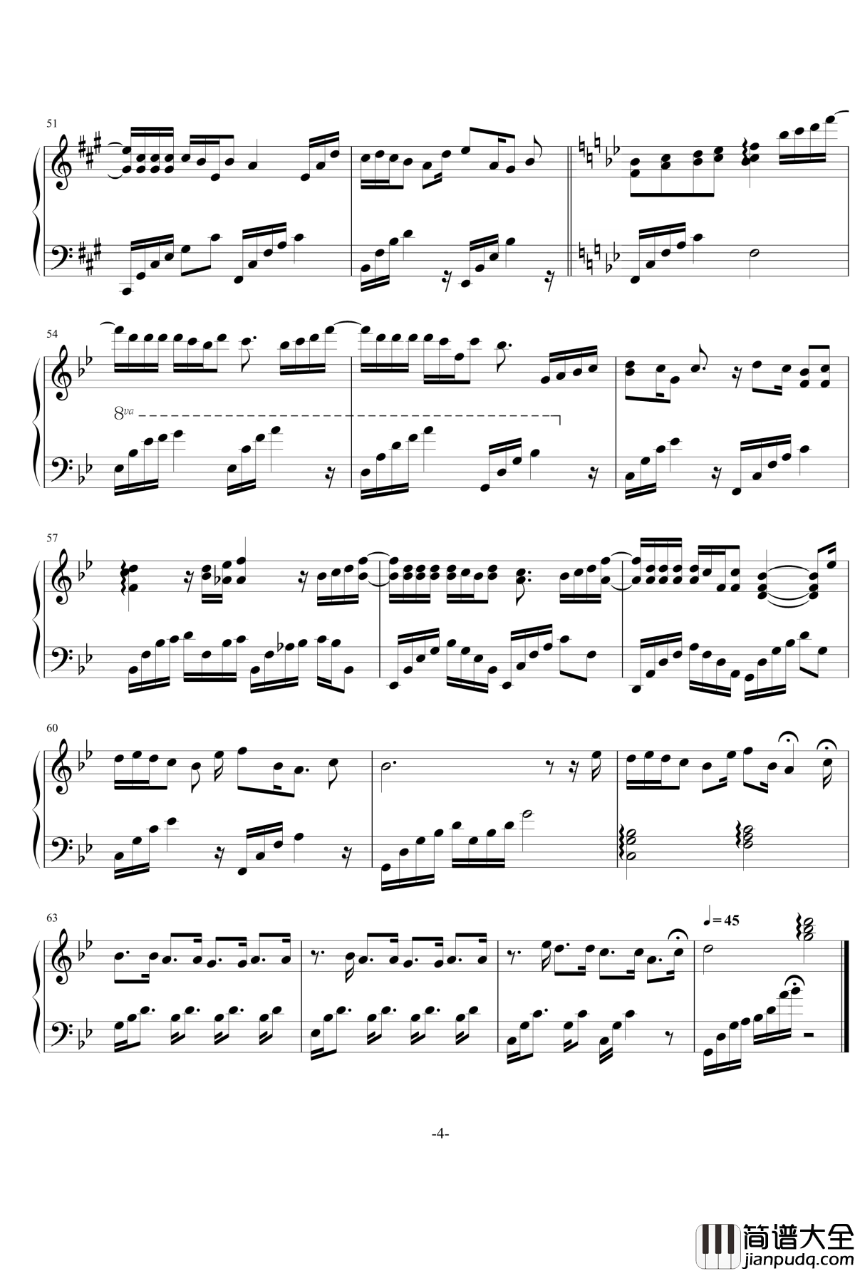 只是朋友钢琴谱_旋风少女2片尾曲_陈翔