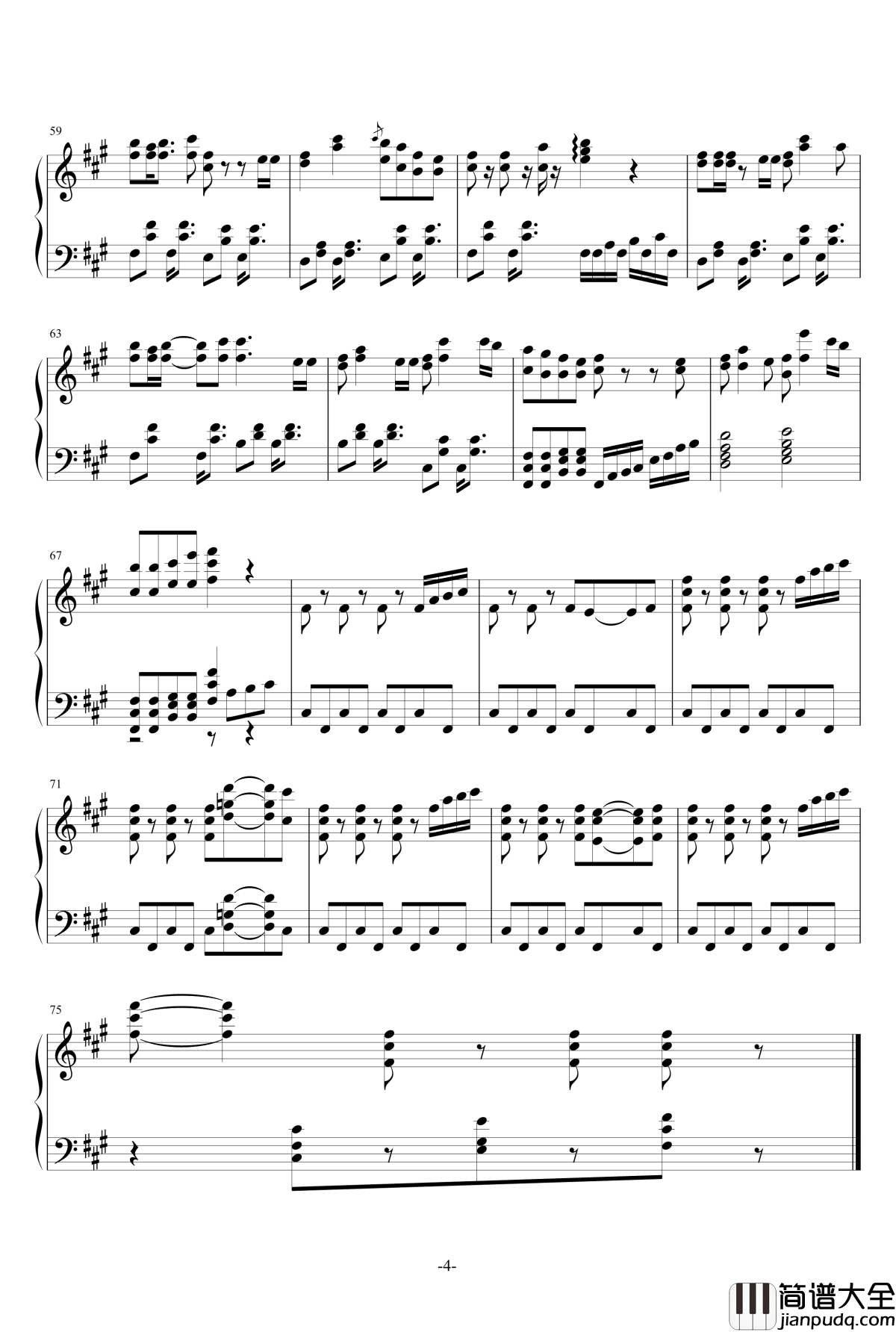 凉夏清晨钢琴谱_孤夜长空