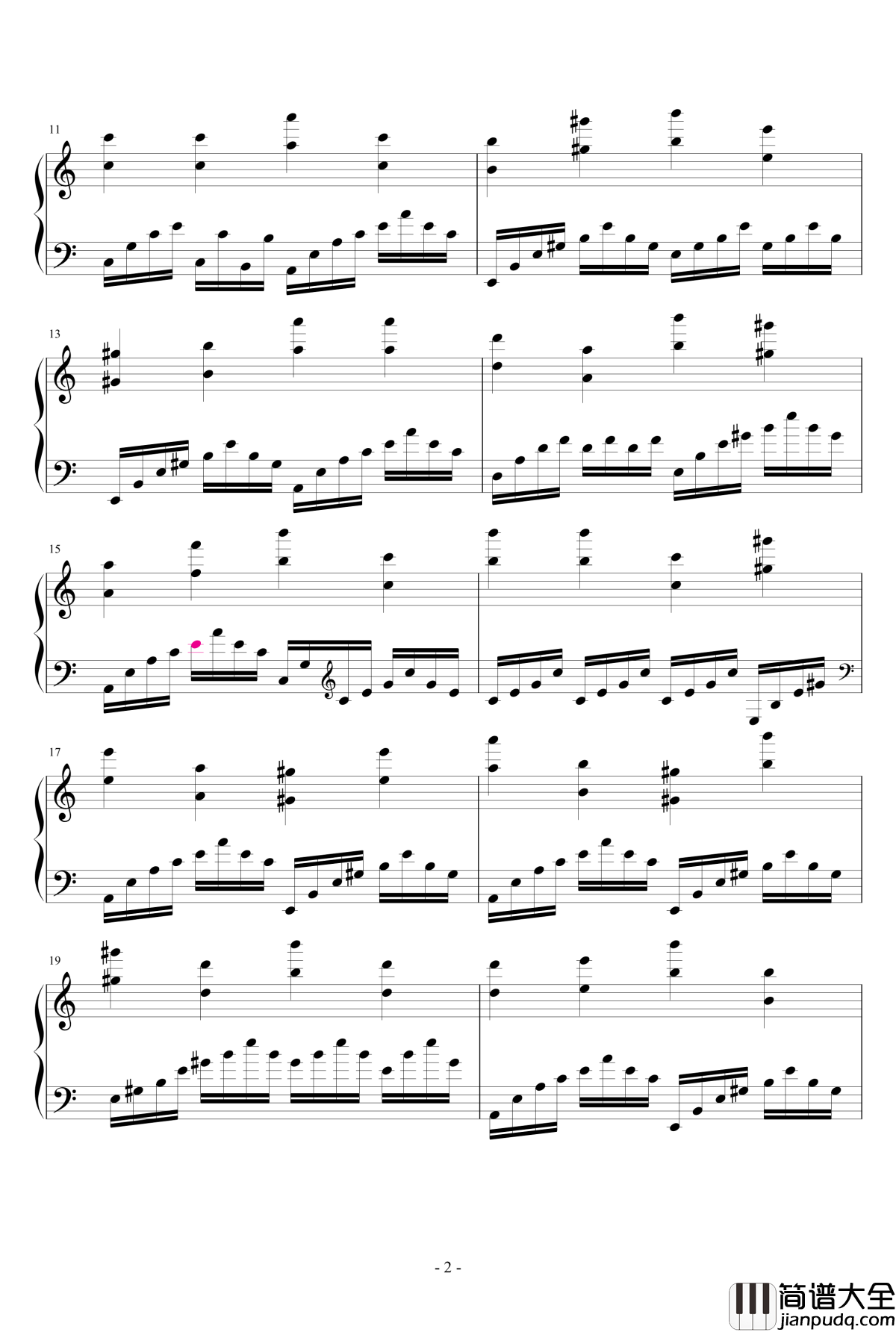 song_from_π!_πの歌钢琴谱_aSongScout