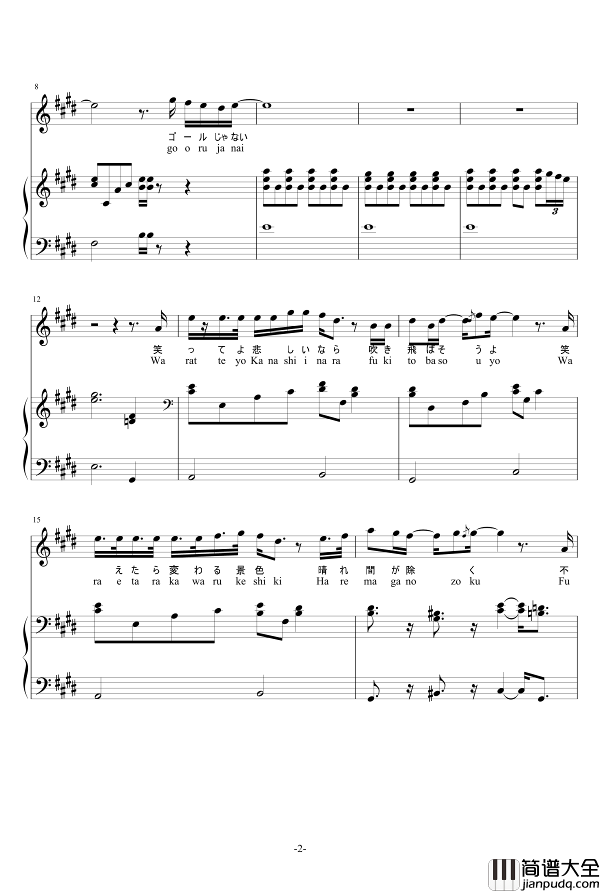 爱上你万岁钢琴谱_愛してるばんざーい！_v1.01_μ‘s缪斯_西木野真姬钢琴弹唱版_Lovelive!