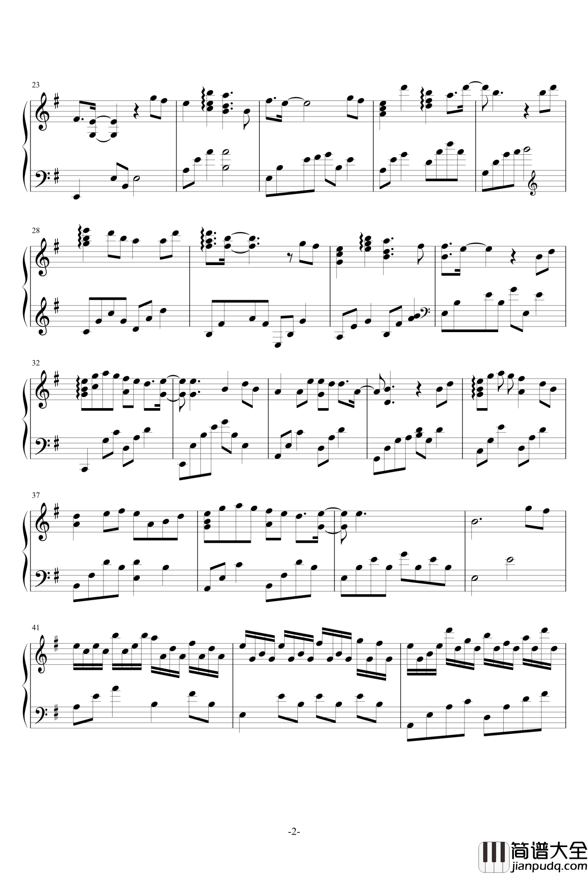 典狱司钢琴谱_昼夜