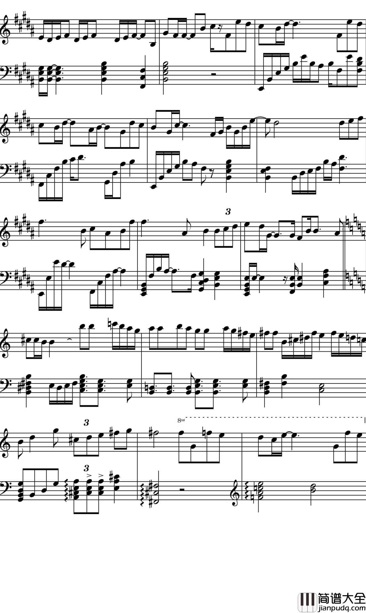 摩天轮的思念钢琴谱_王俊凯