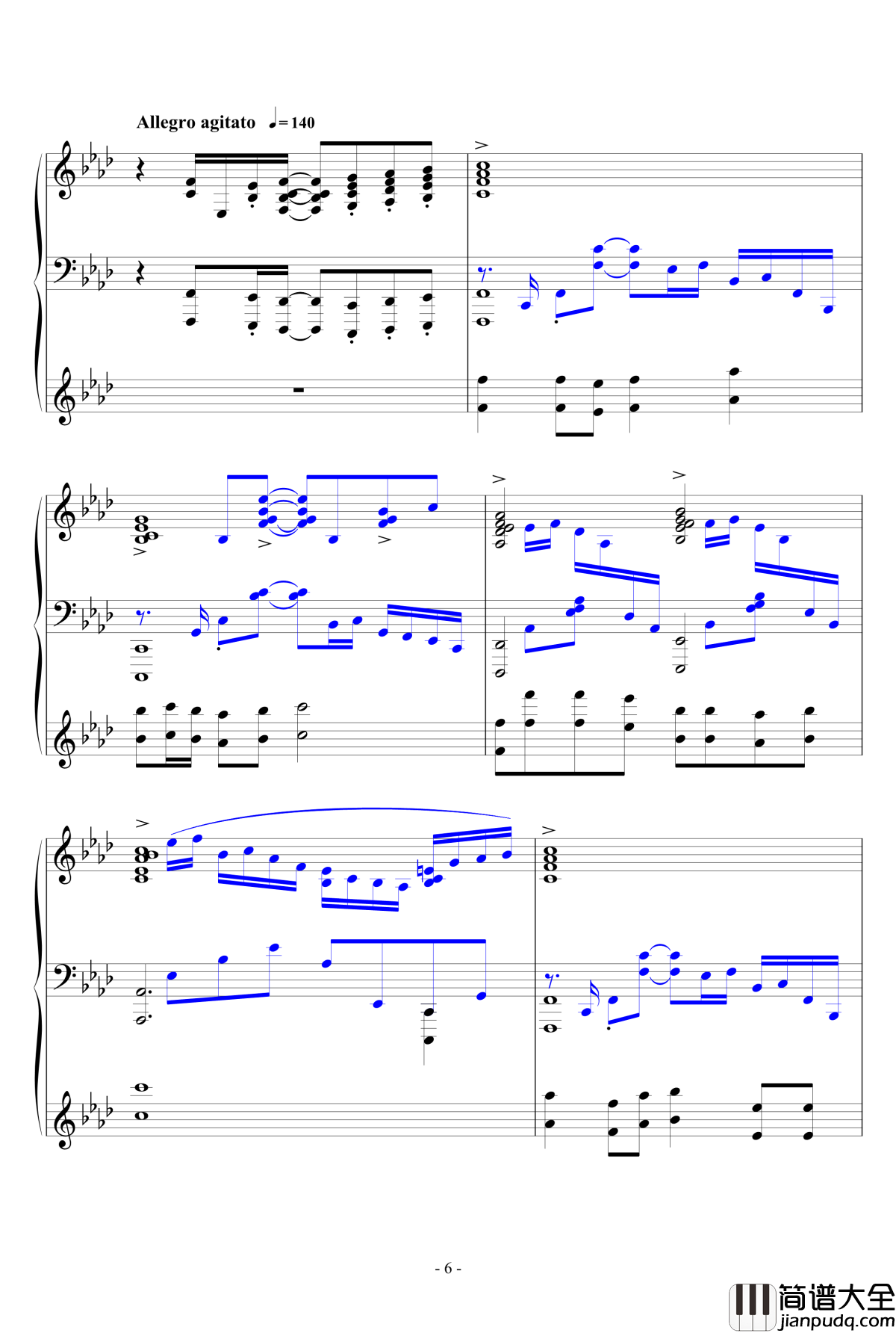 最炫民族风钢琴谱_豪华冬花版_雪城奥菲斯
